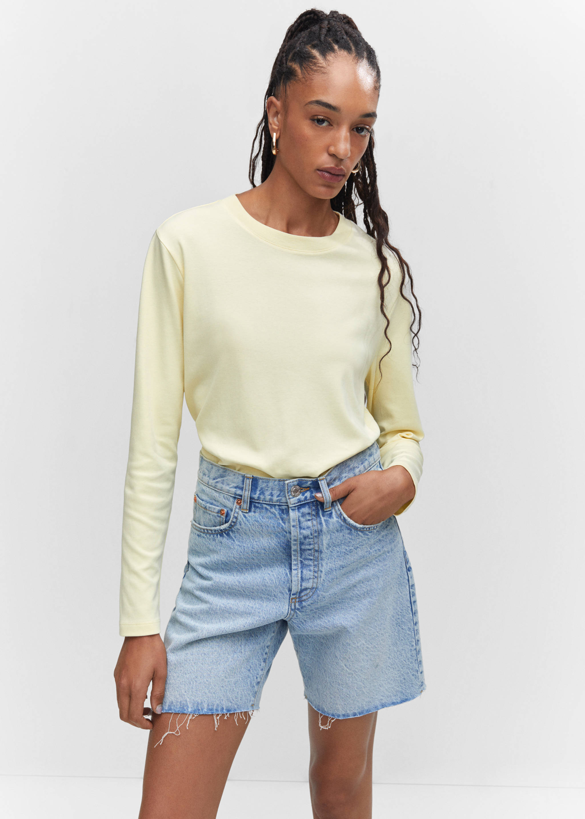 Camiseta premium algodón - Plano medio