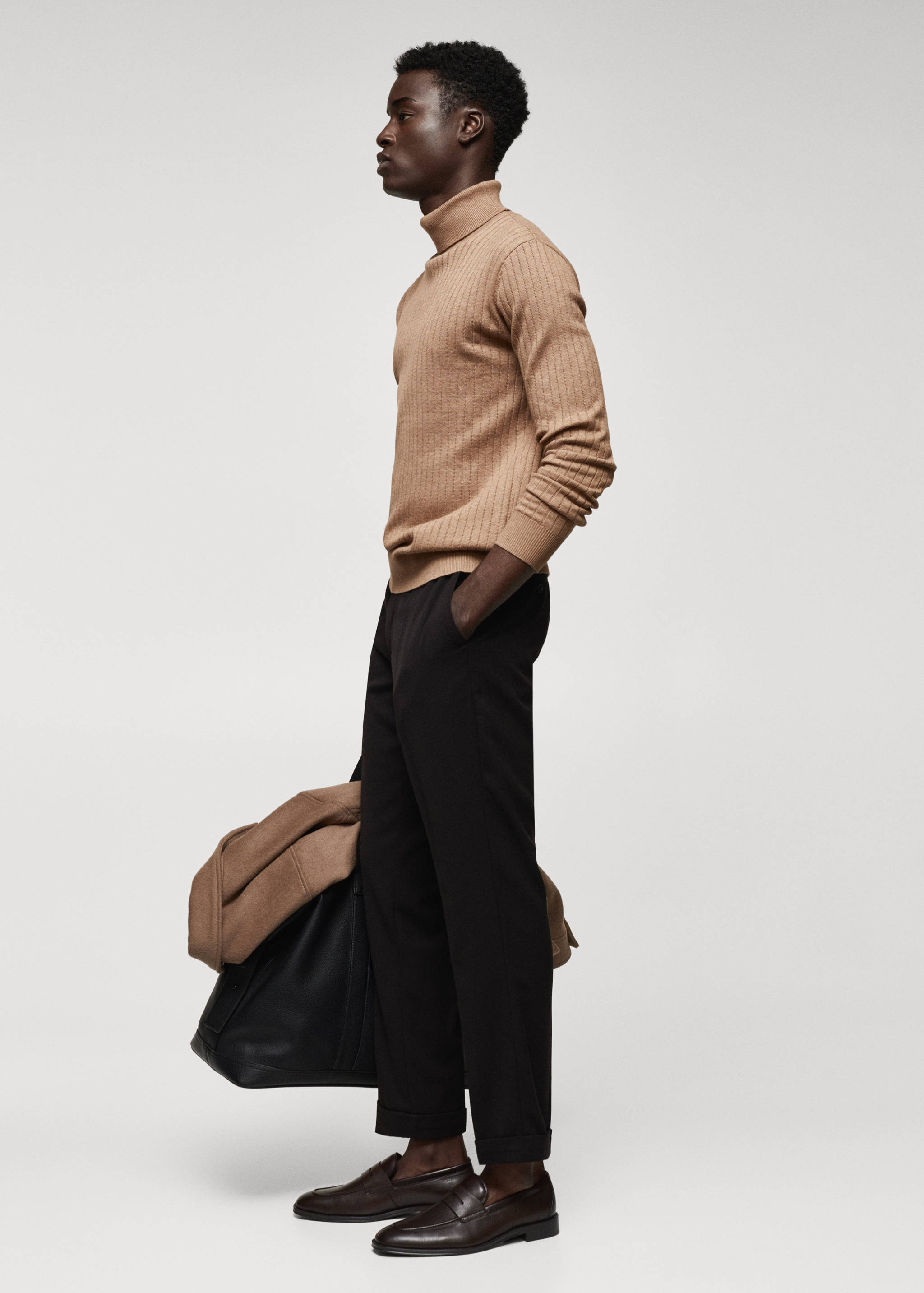 Pull-over côtelé col roulé - Détail de l'article 2