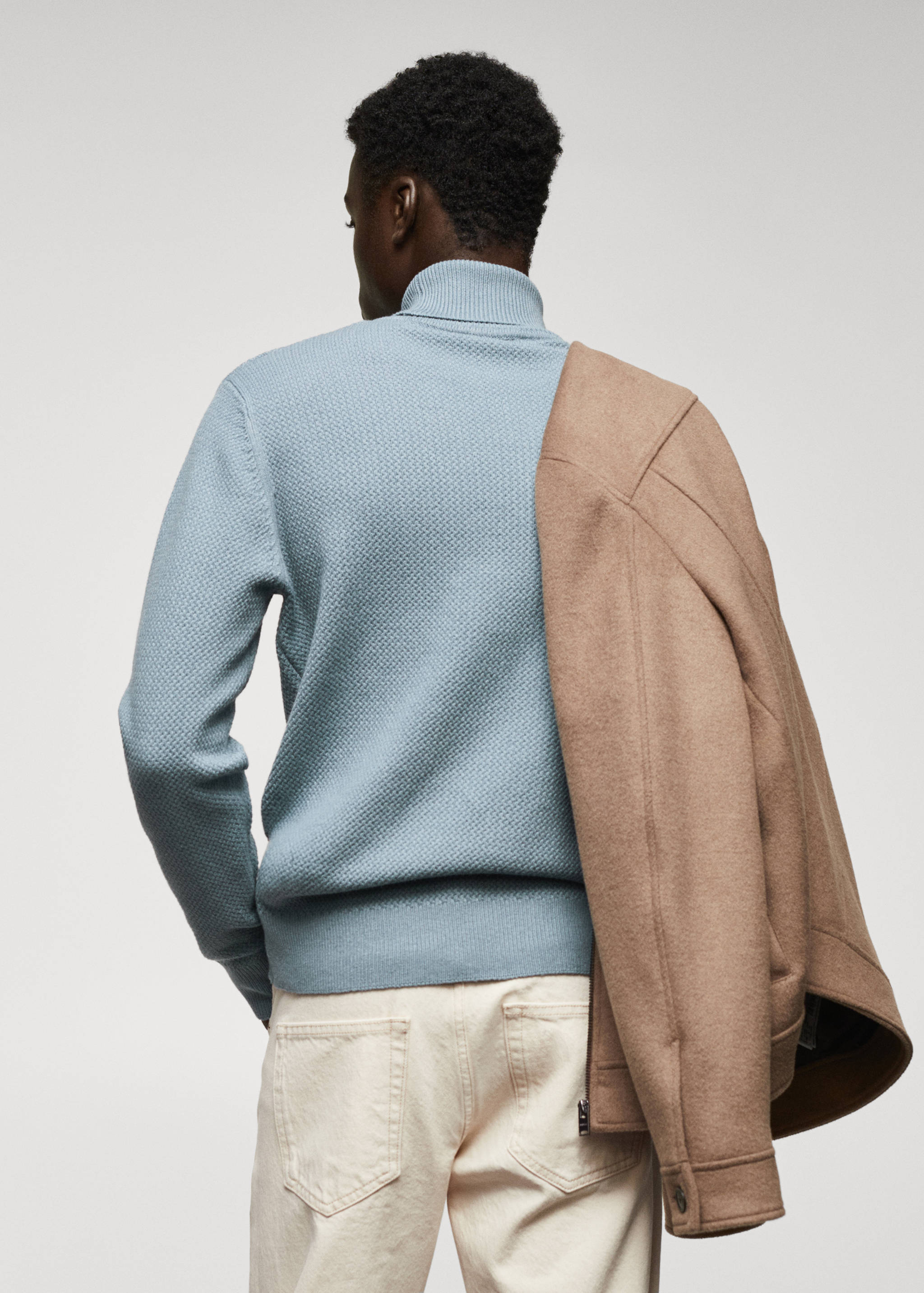 Twisted turtleneck sweater - Reverse of the article