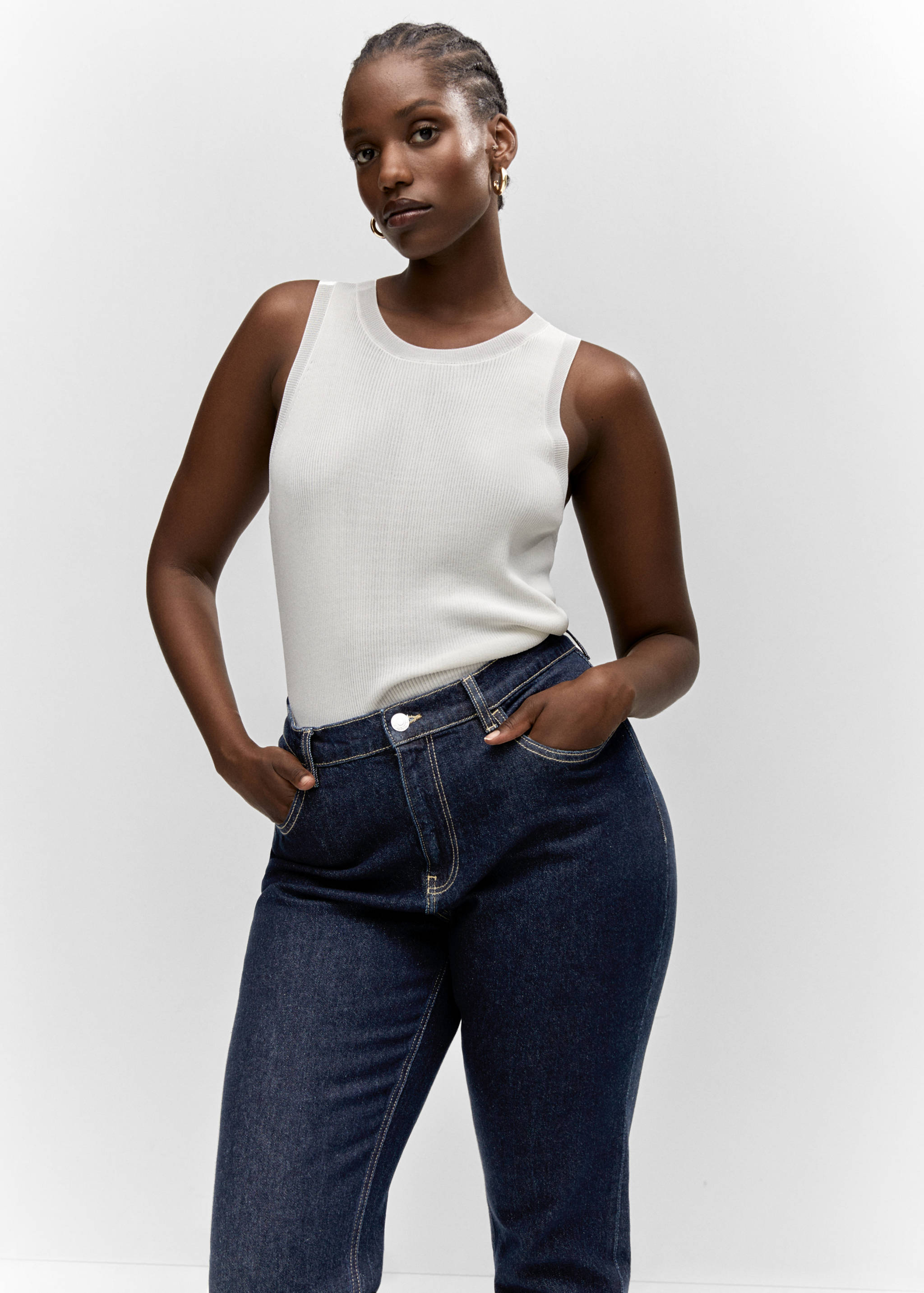 Jeans Newmom confort tiro alto - Detalle del artículo 5