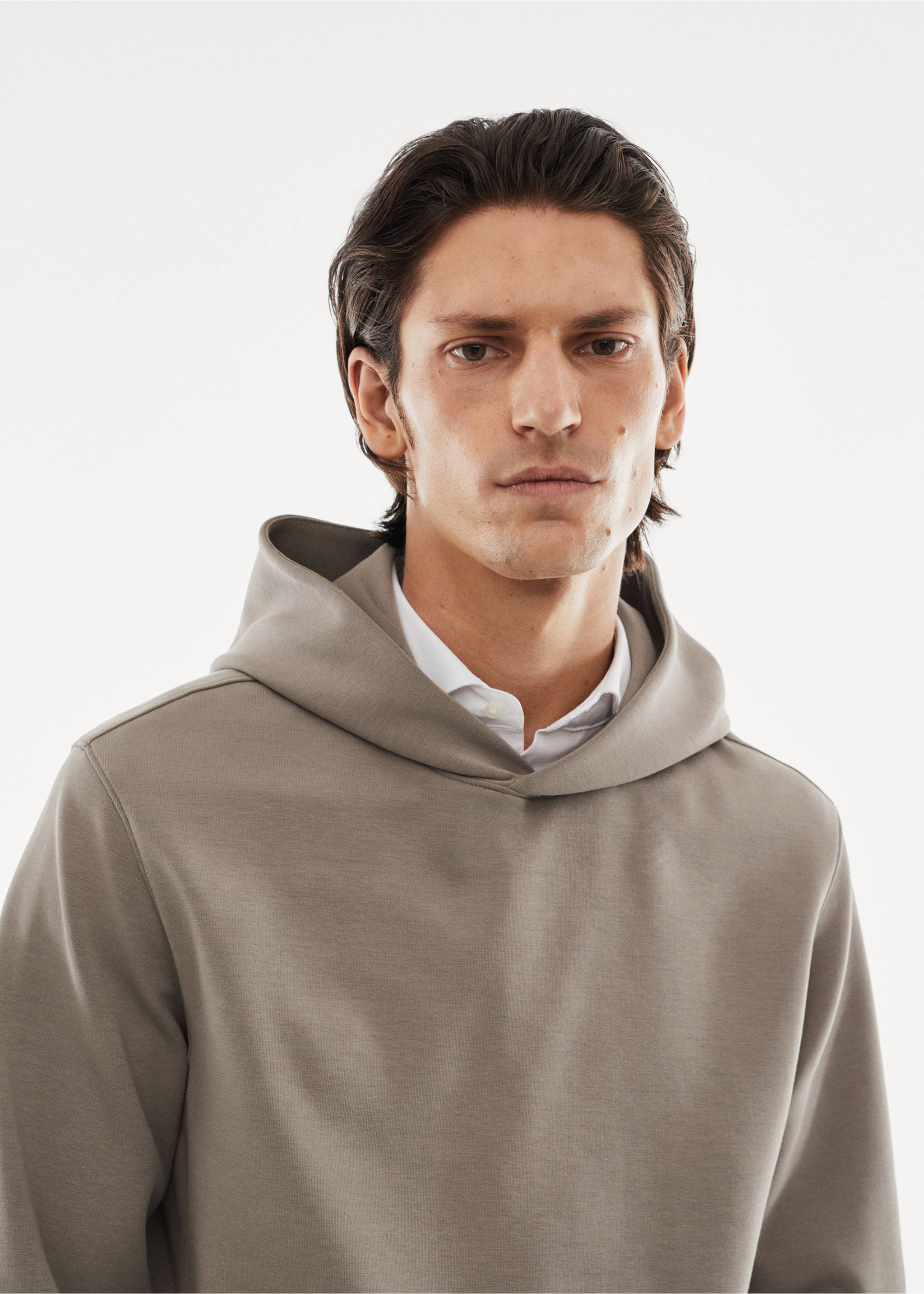 Sudadera capucha transpirable - Detalle del artículo 4, Beige. Ref: 57025963-00.