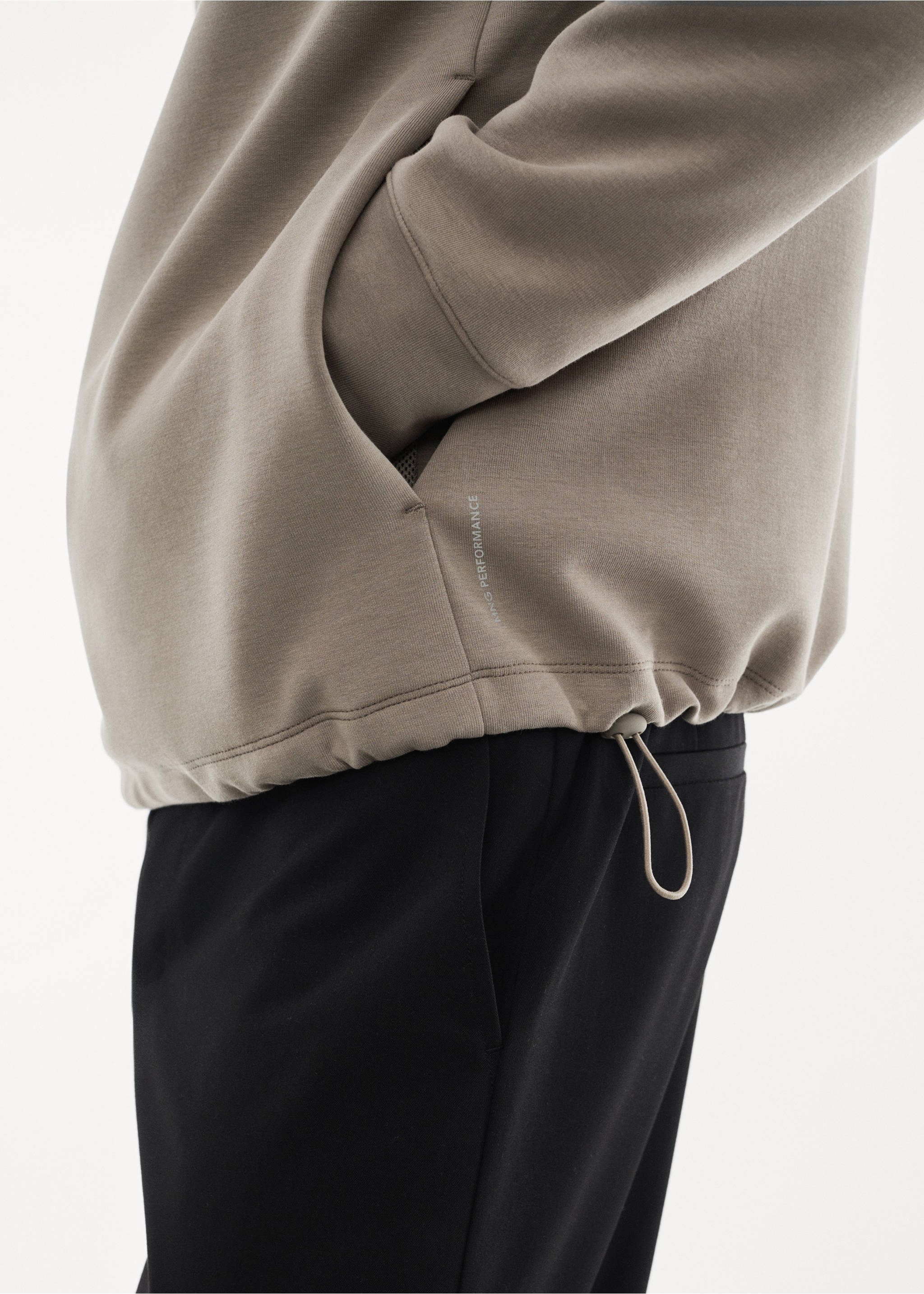 Sudadera capucha transpirable - Detalle del artículo 2, Beige. Ref: 57025963-00.