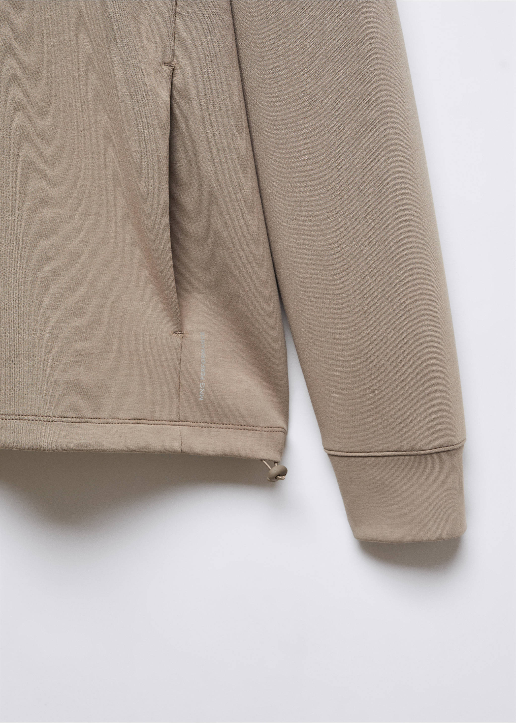 Sudadera capucha transpirable - Detalle del artículo 8, Beige. Ref: 57025963-00.