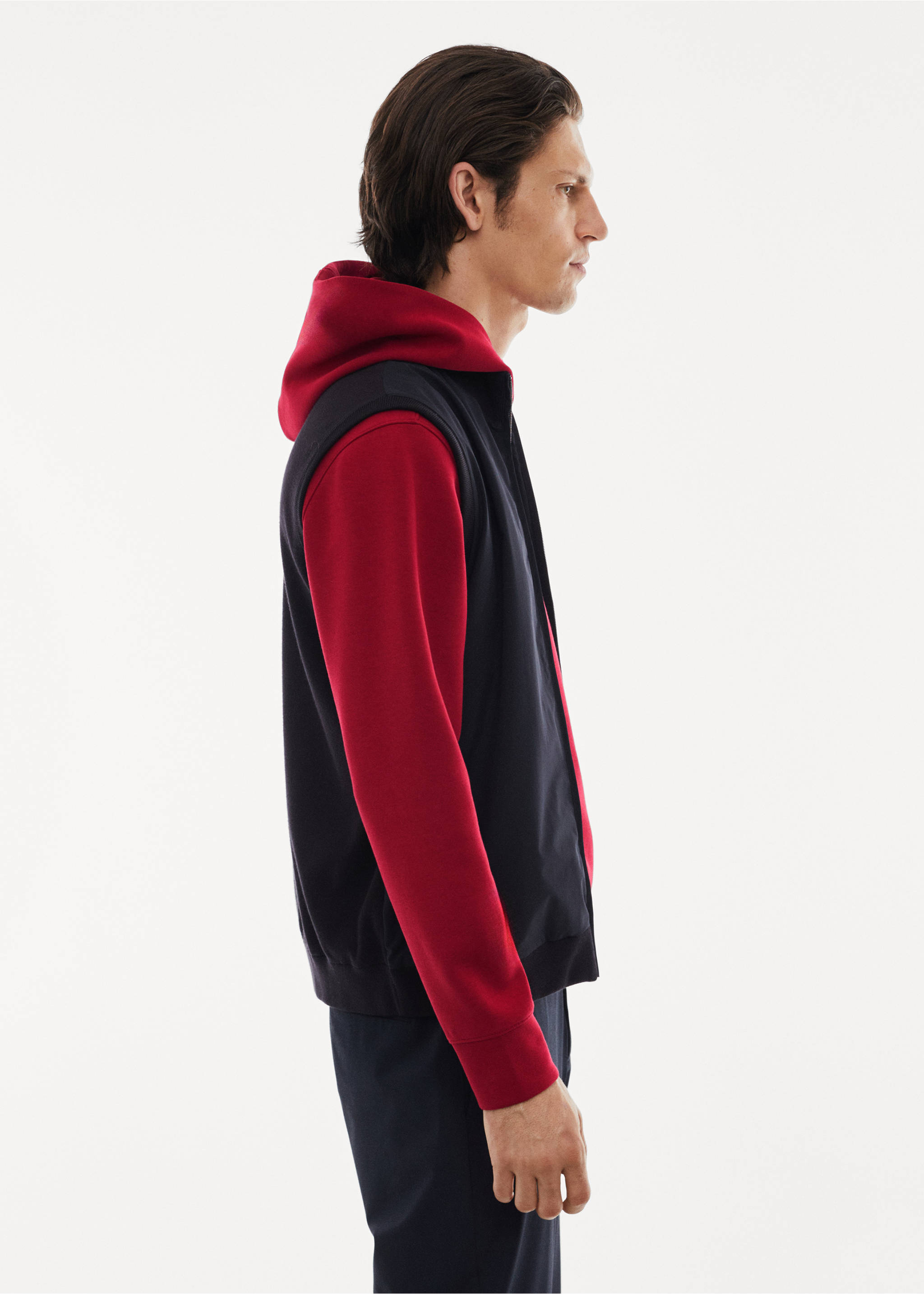Sudadera capucha transpirable - Detalle del artículo 4, Rojo. Ref: 57025963-00.