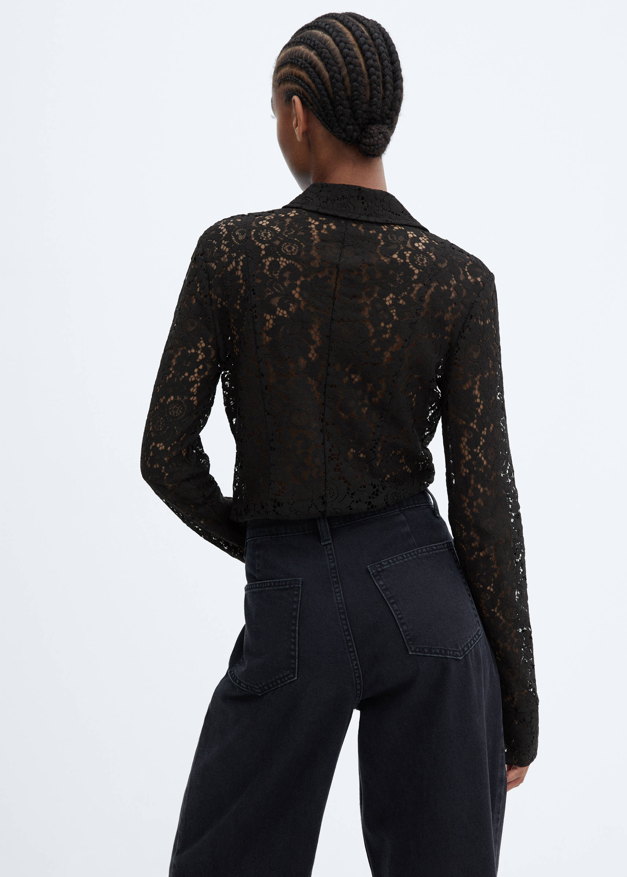 Camisa encaje botones - Reverso del artículo