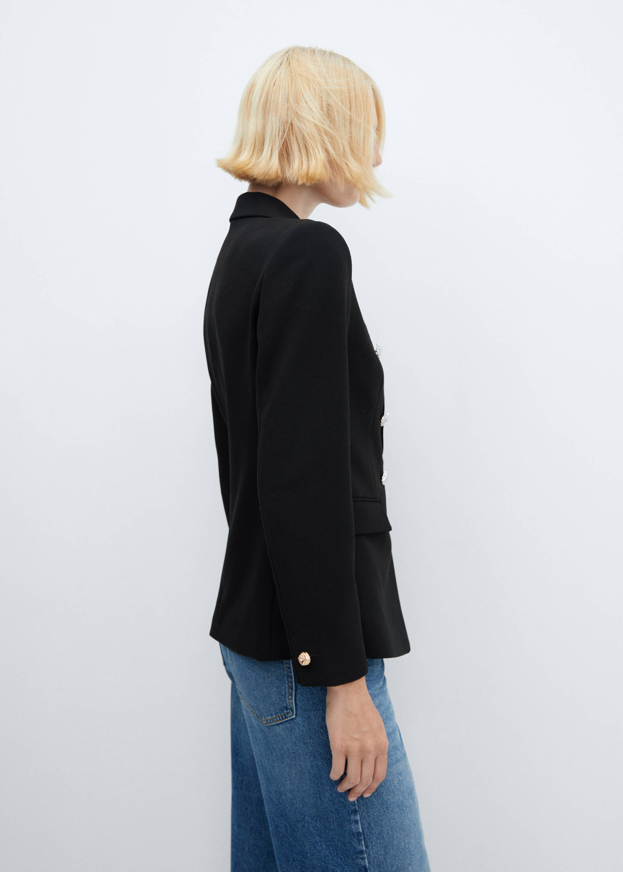 Double-breasted blazer - Reverse of the article