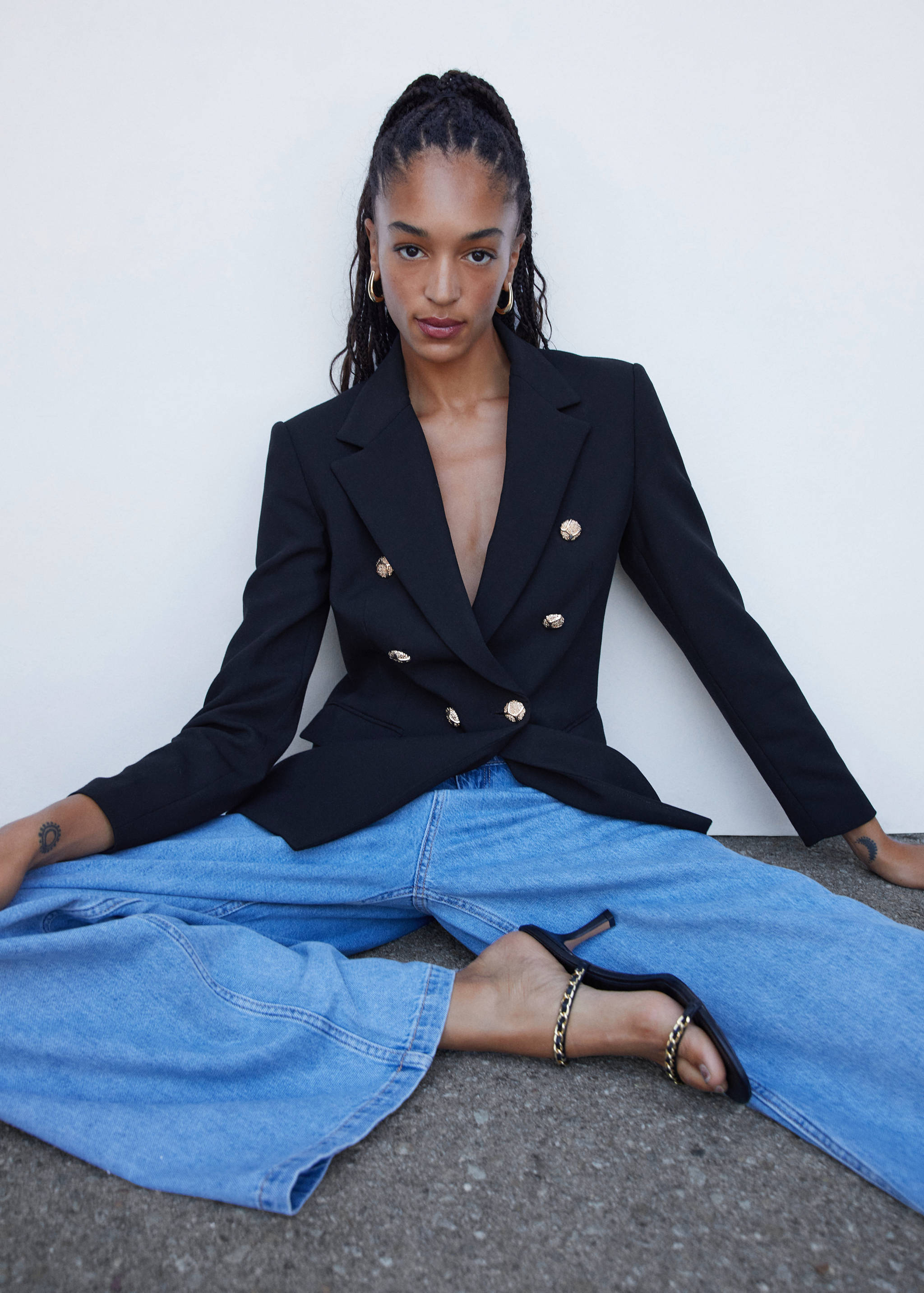 Double-breasted blazer - Details of the article 2