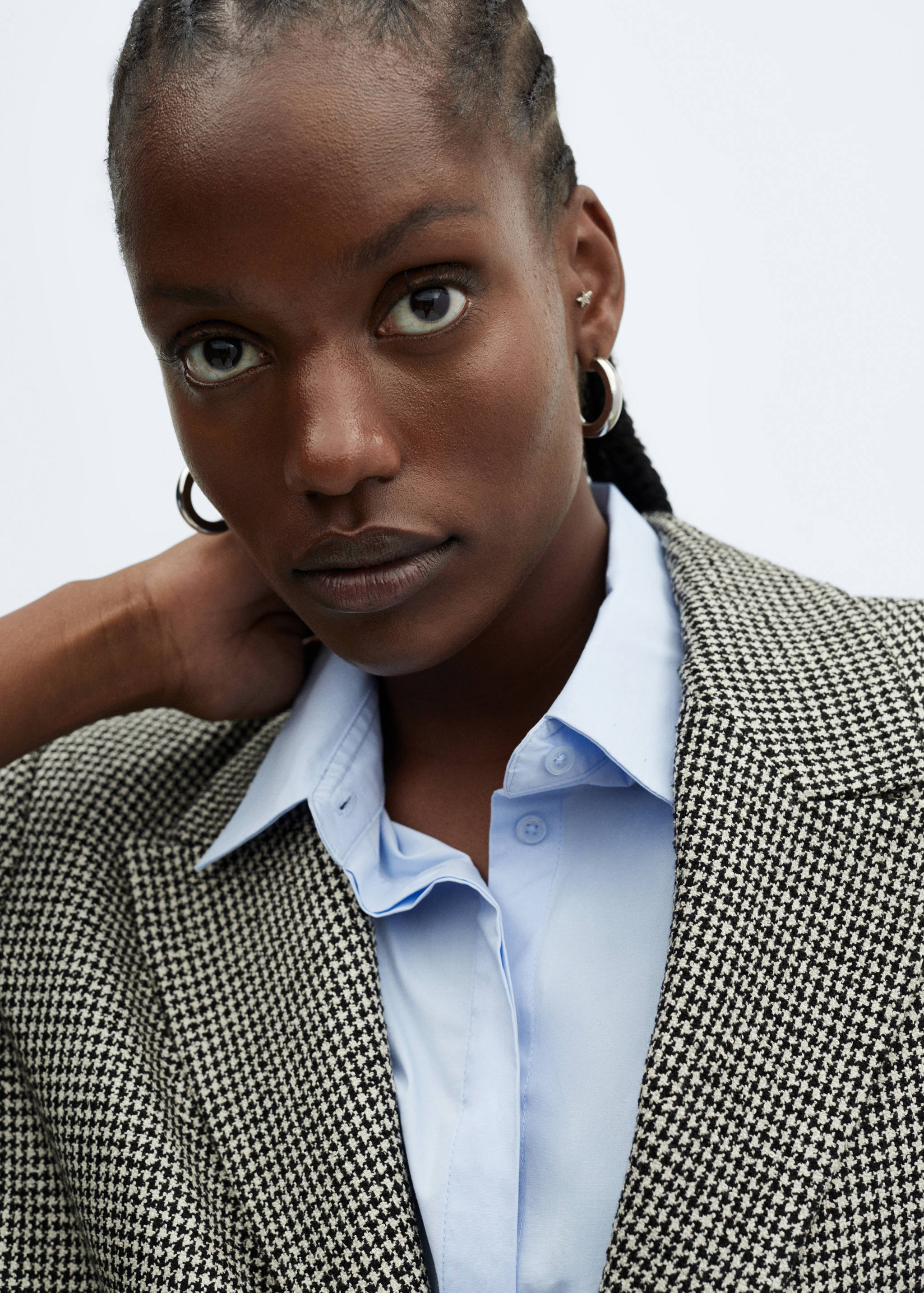 Пиджак в гусиную лапку с лацканами - Деталь изделия 4