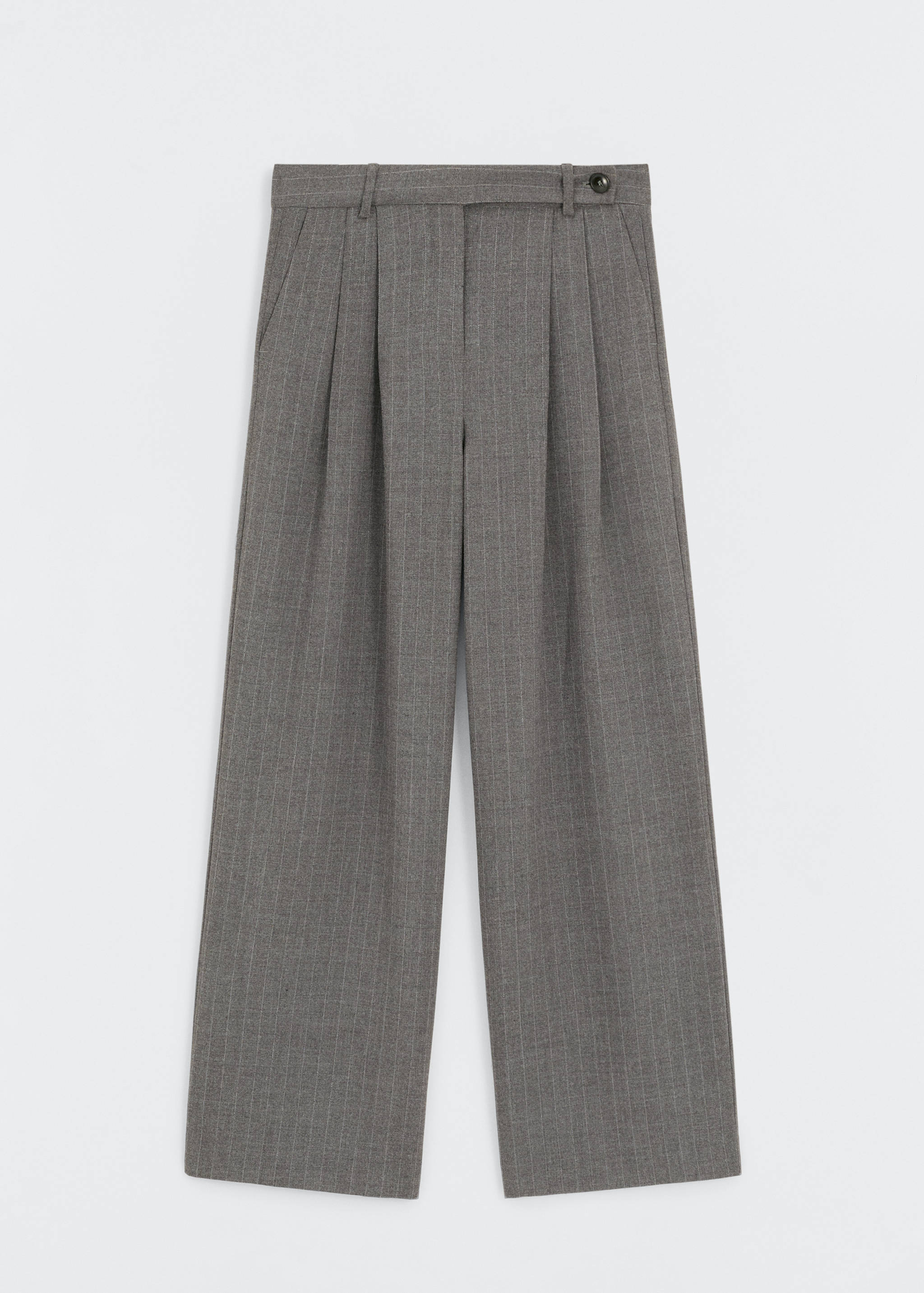 Micro-striped suit trousers - Article without model