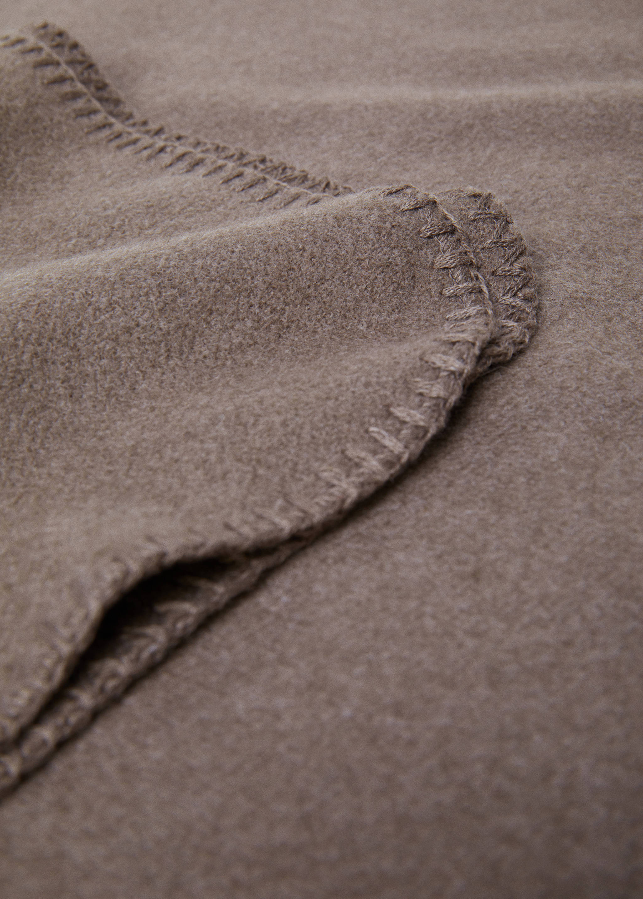 Manta detalle costura mezcla lana 130x180cm - Detalle del artículo 1