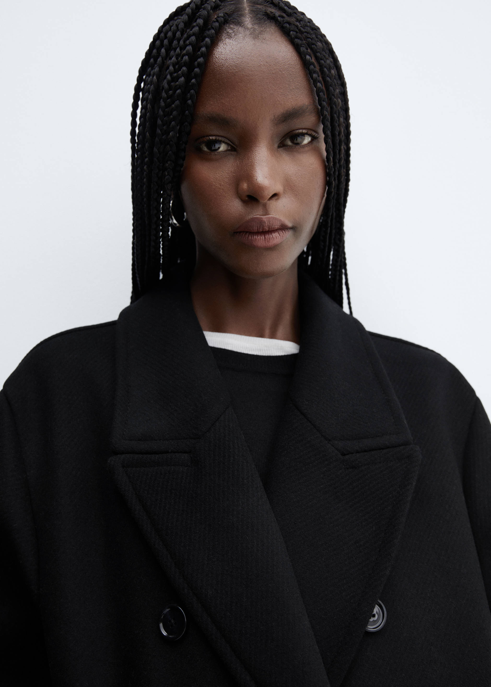 超大羊毛大衣 - null