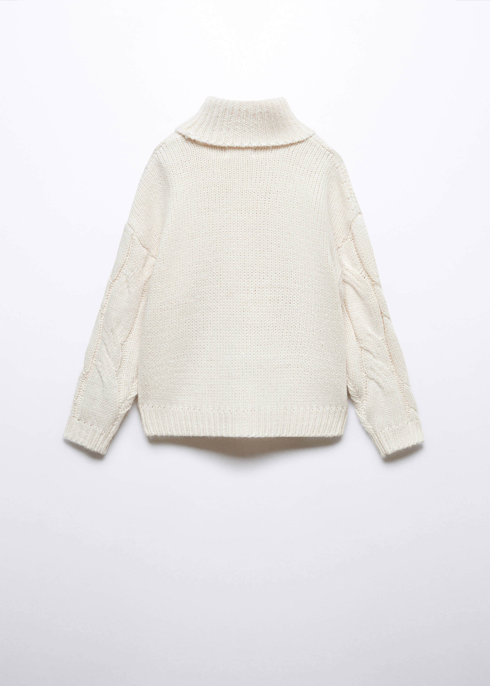 Turtleneck knit sweater - Reverse of the article