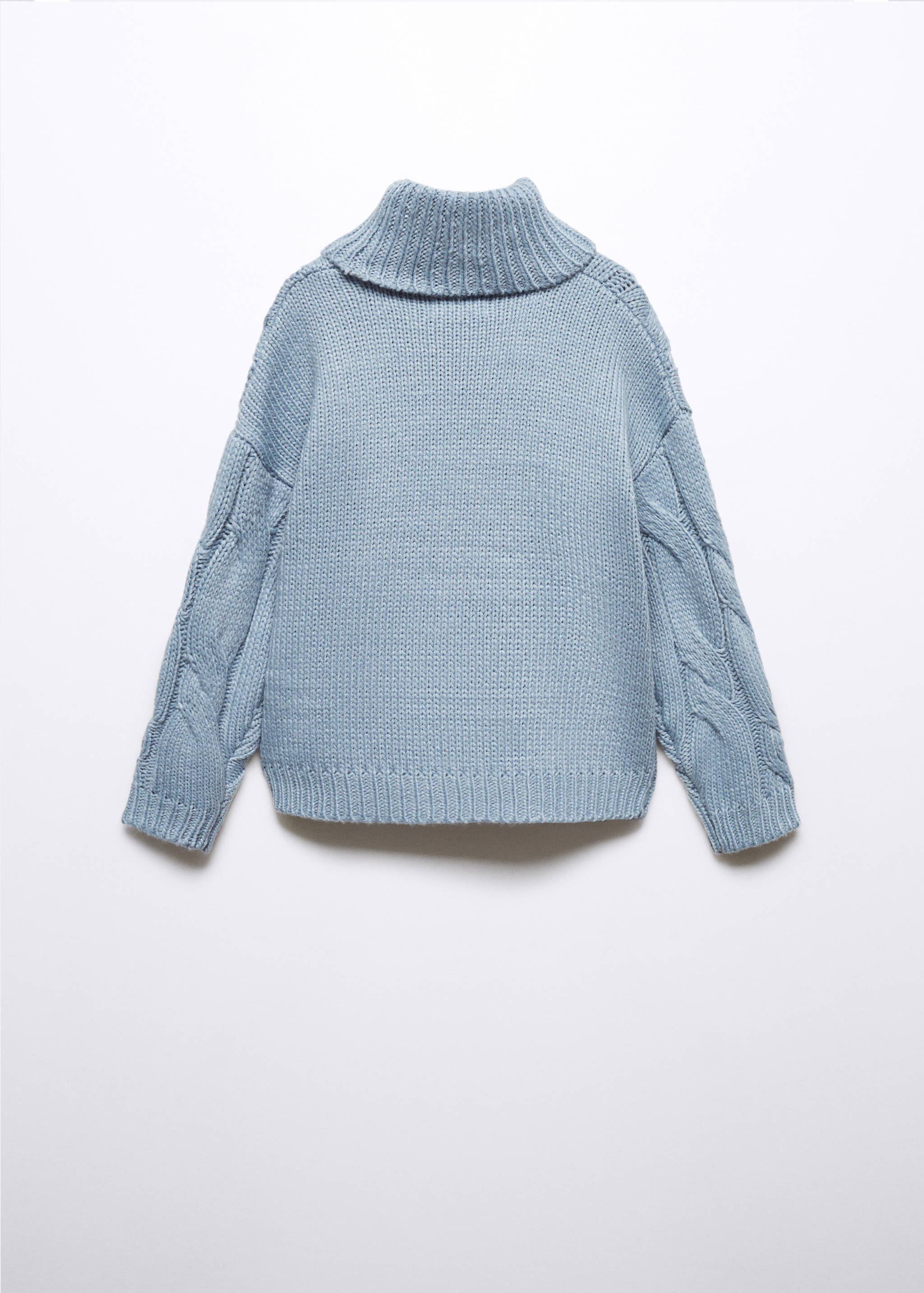 Turtleneck knit sweater - Reverse of the article