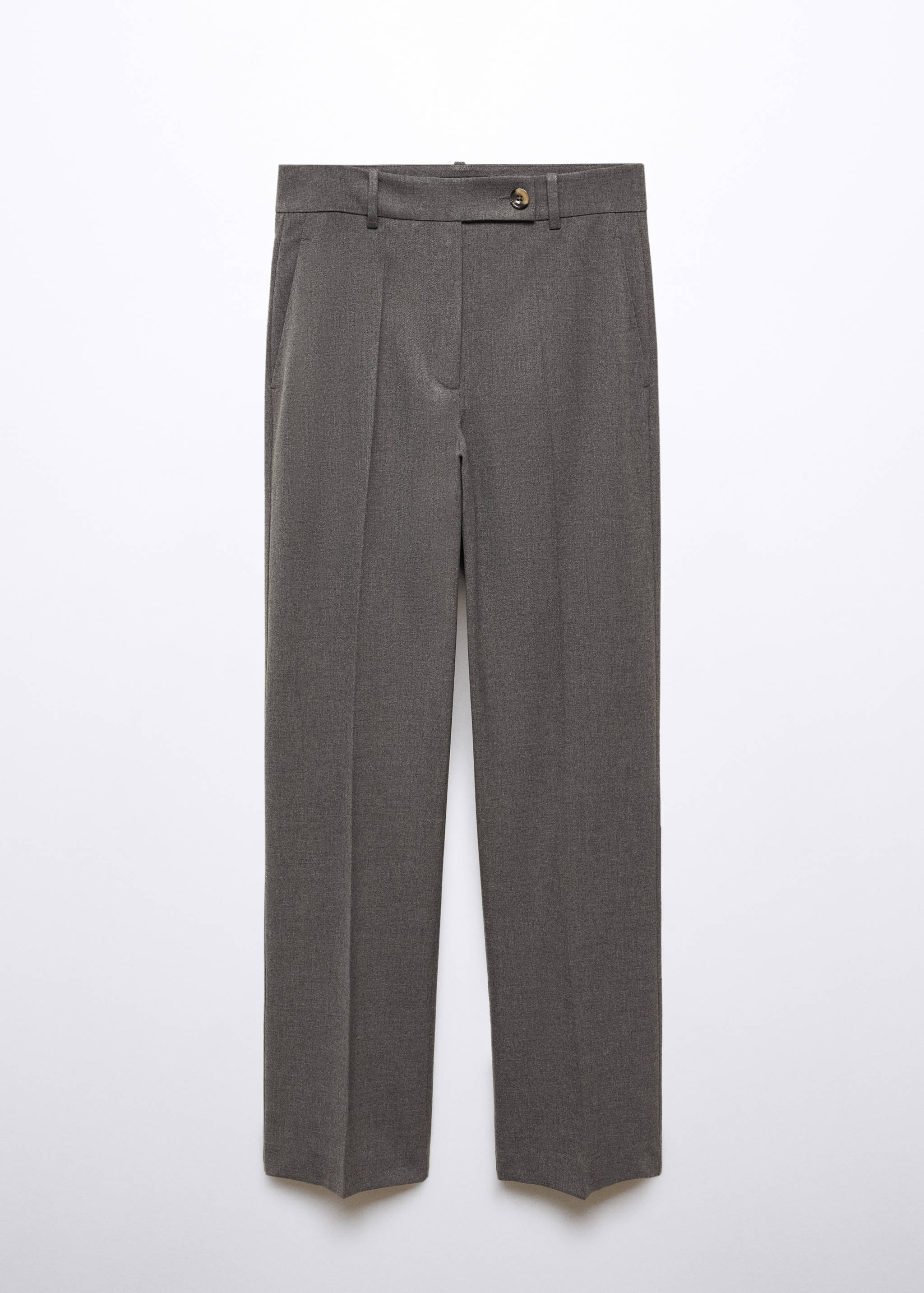 Straight trousers with side button - Article without model