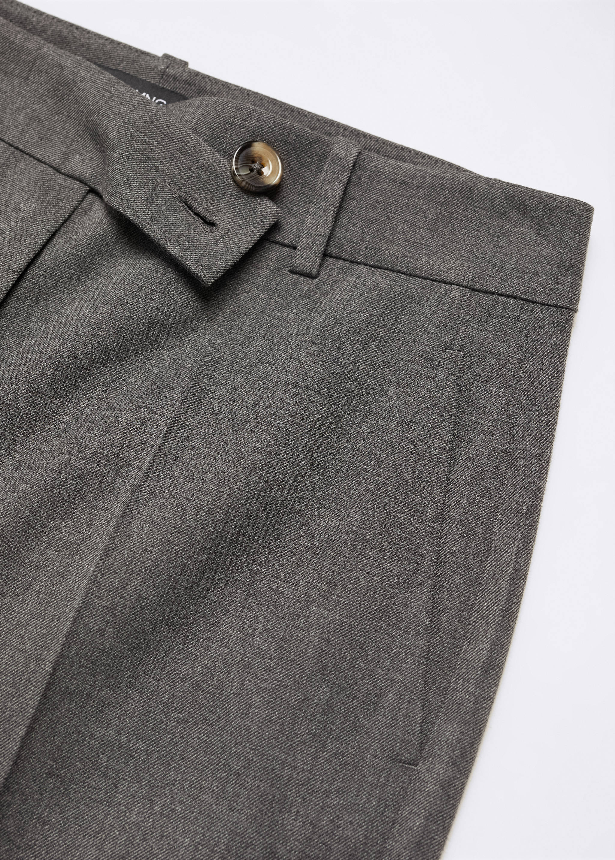 Straight trousers with side button - Details of the article 8