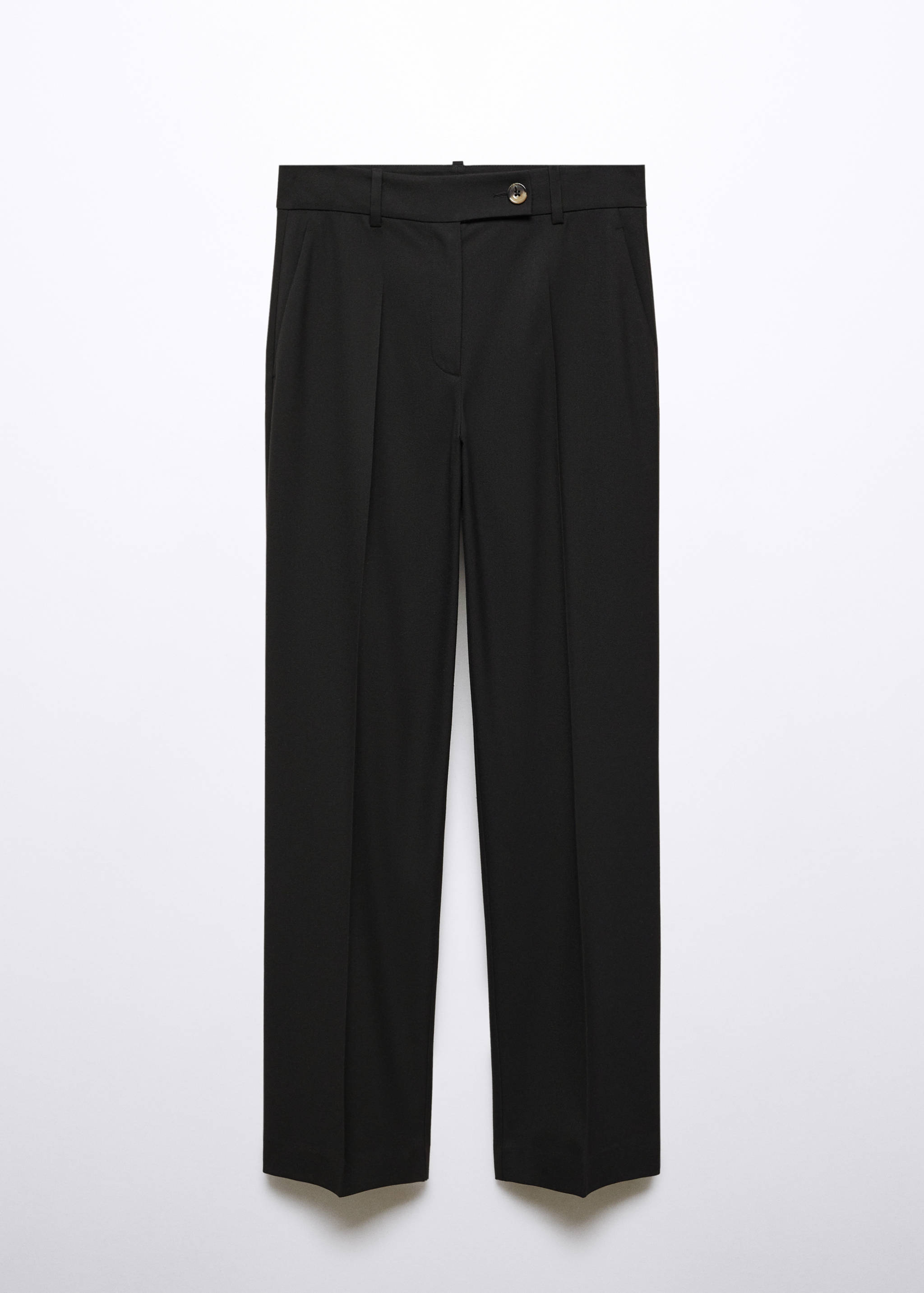 Straight trousers with side button - Article without model