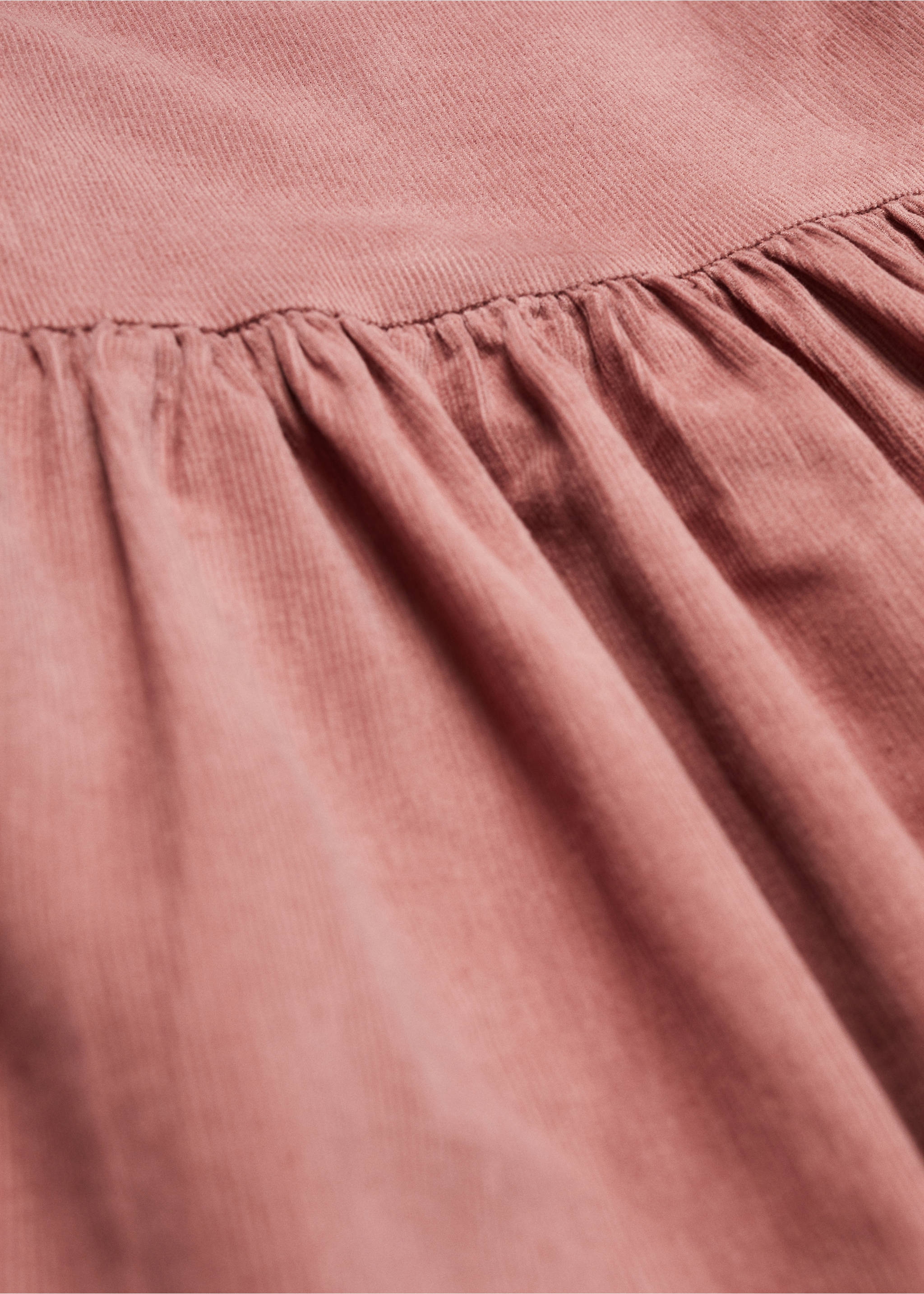 Corduroy dress - Details of the article 0, Pink. Ref: 57027122-00.