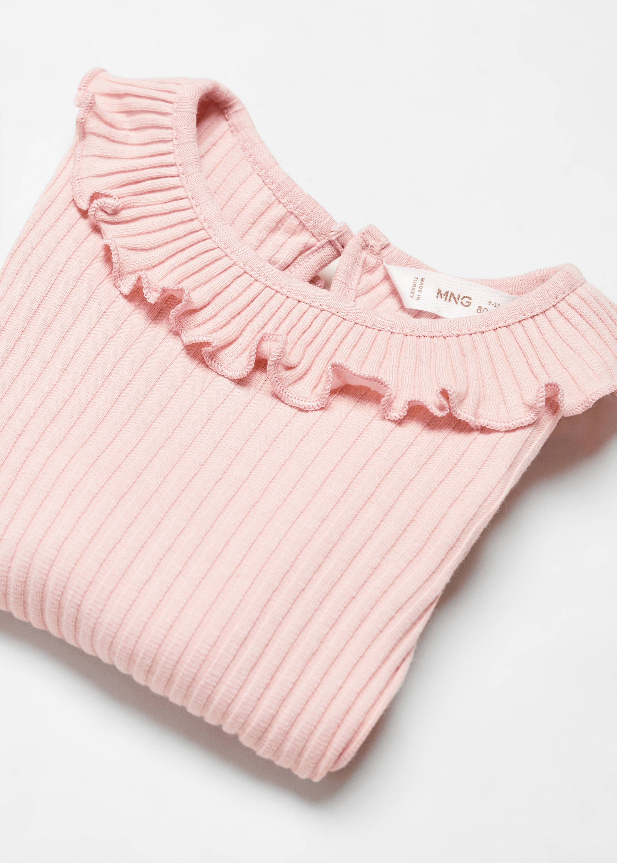 Ruffle cotton T-shirt - Details of the article 8