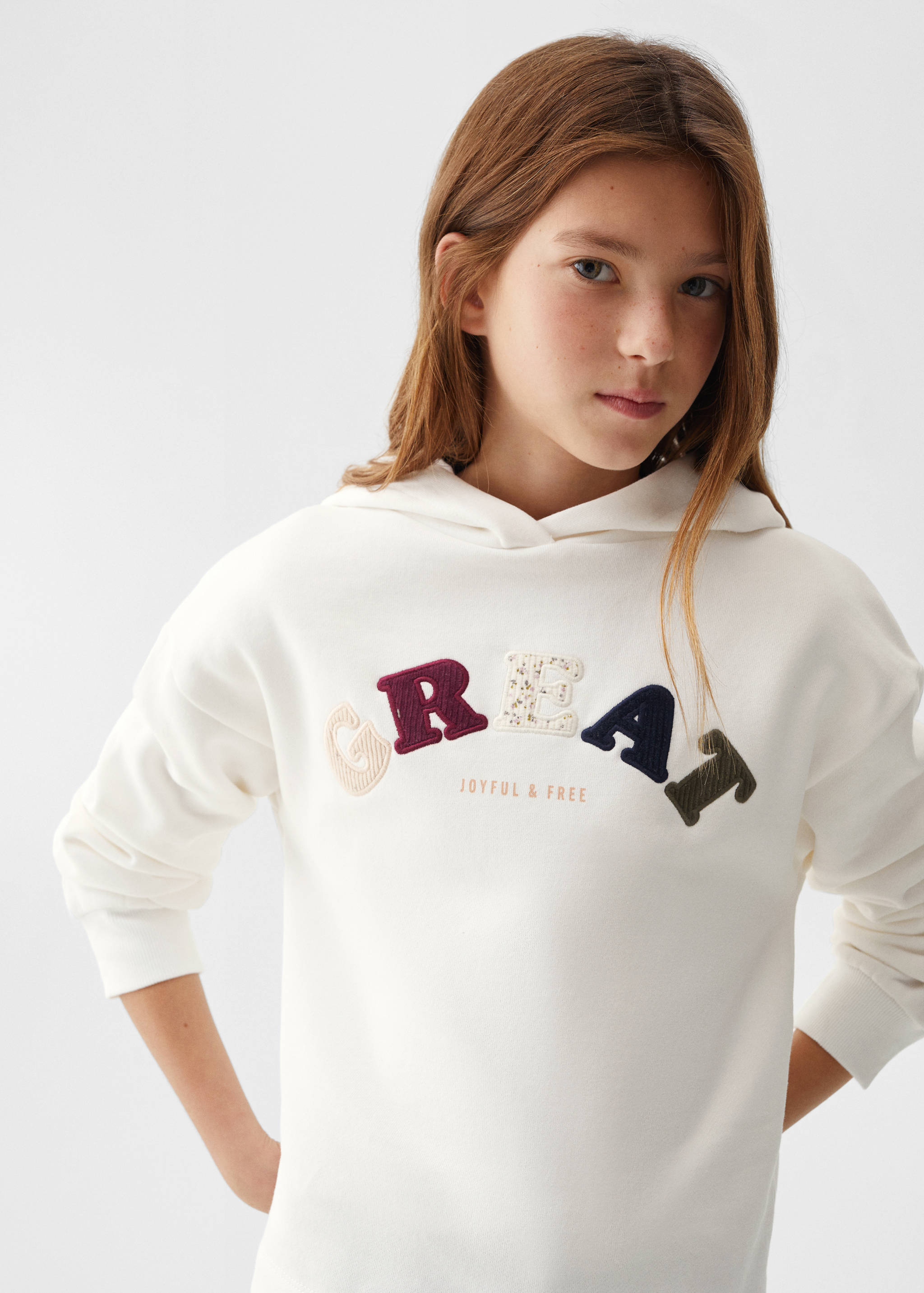 Sudadera mensaje bordado - Detalle del artículo 1