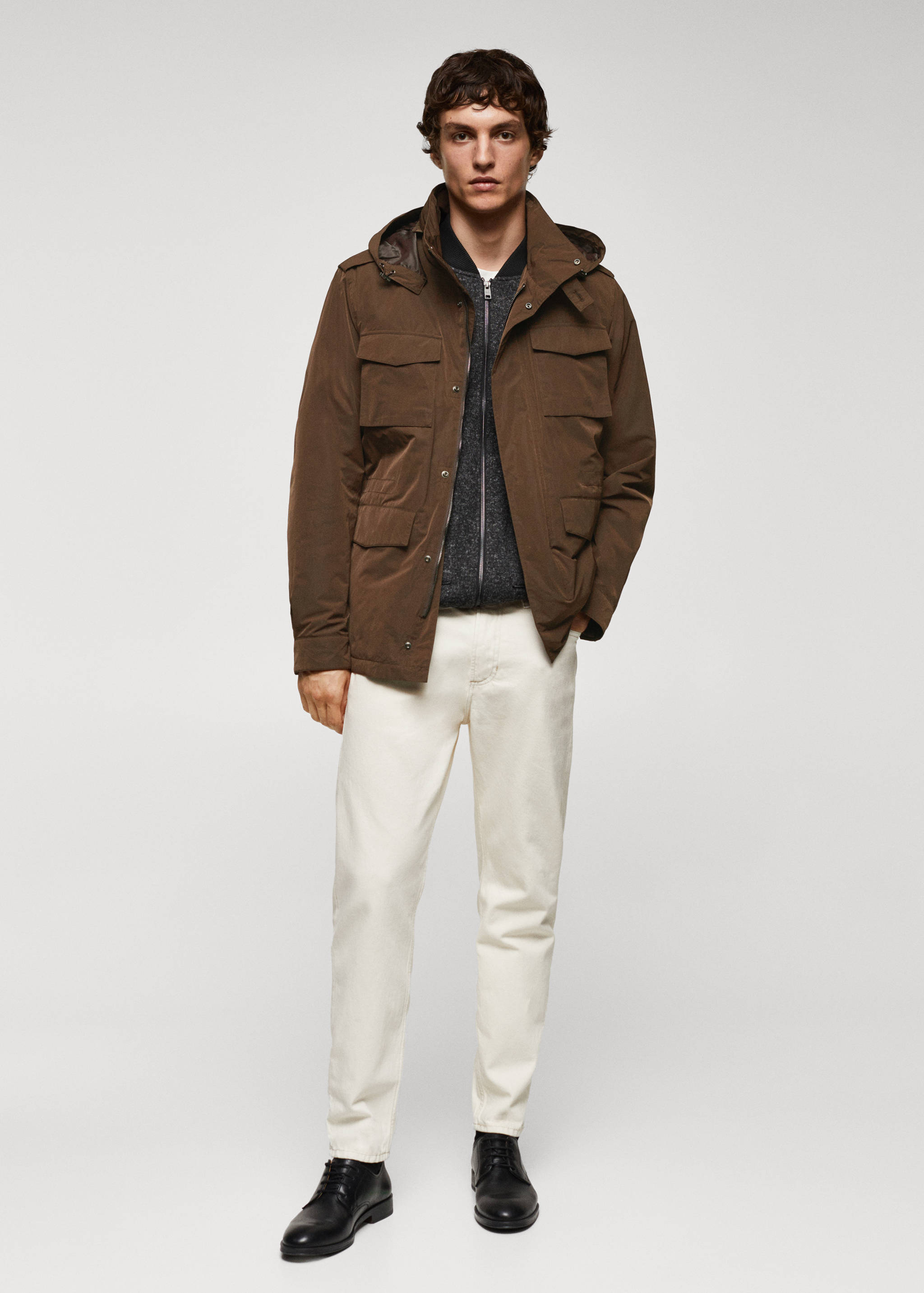 Veste imperméable à poches - Plan général
