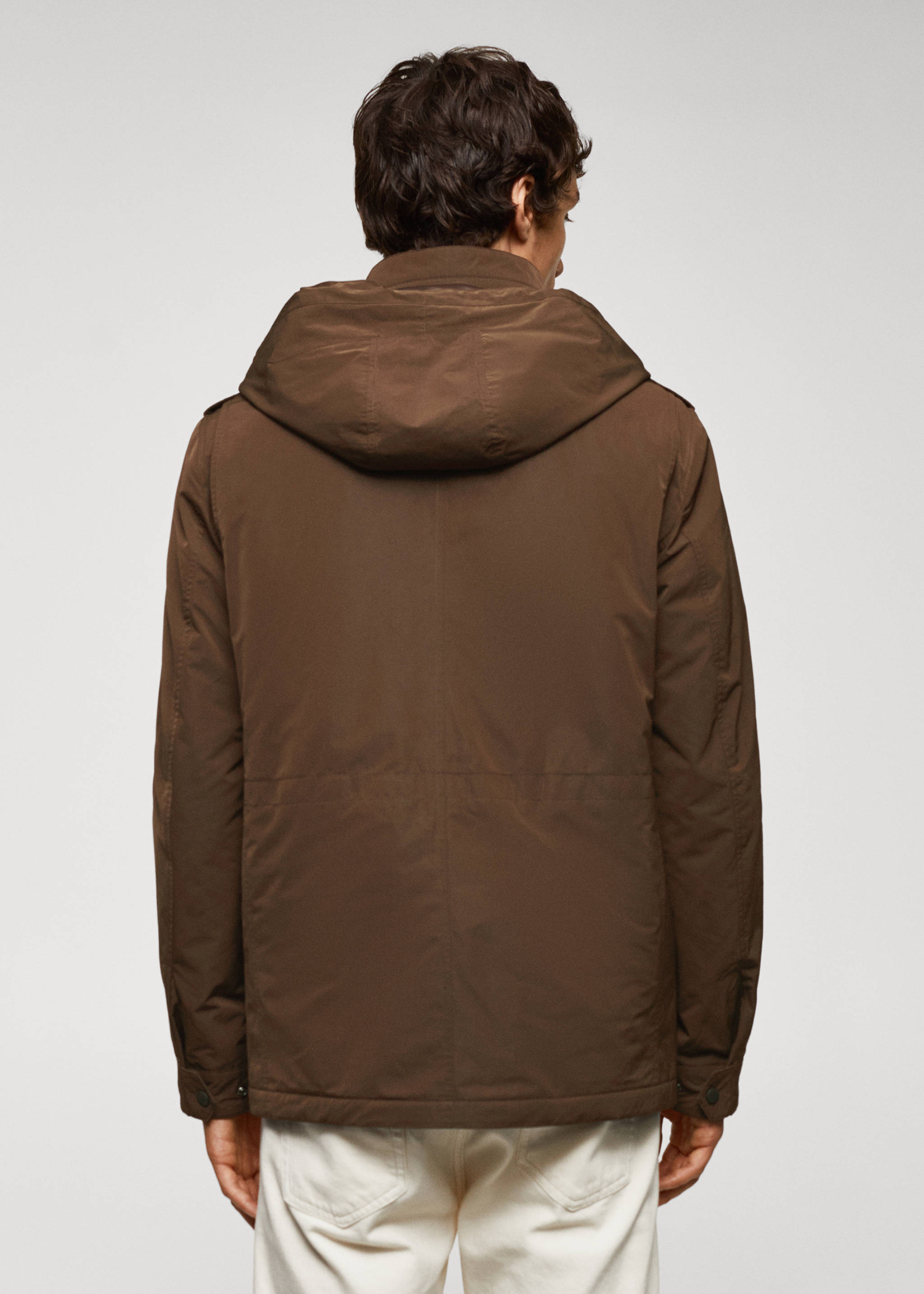 Veste imperméable à poches - Verso de l’article