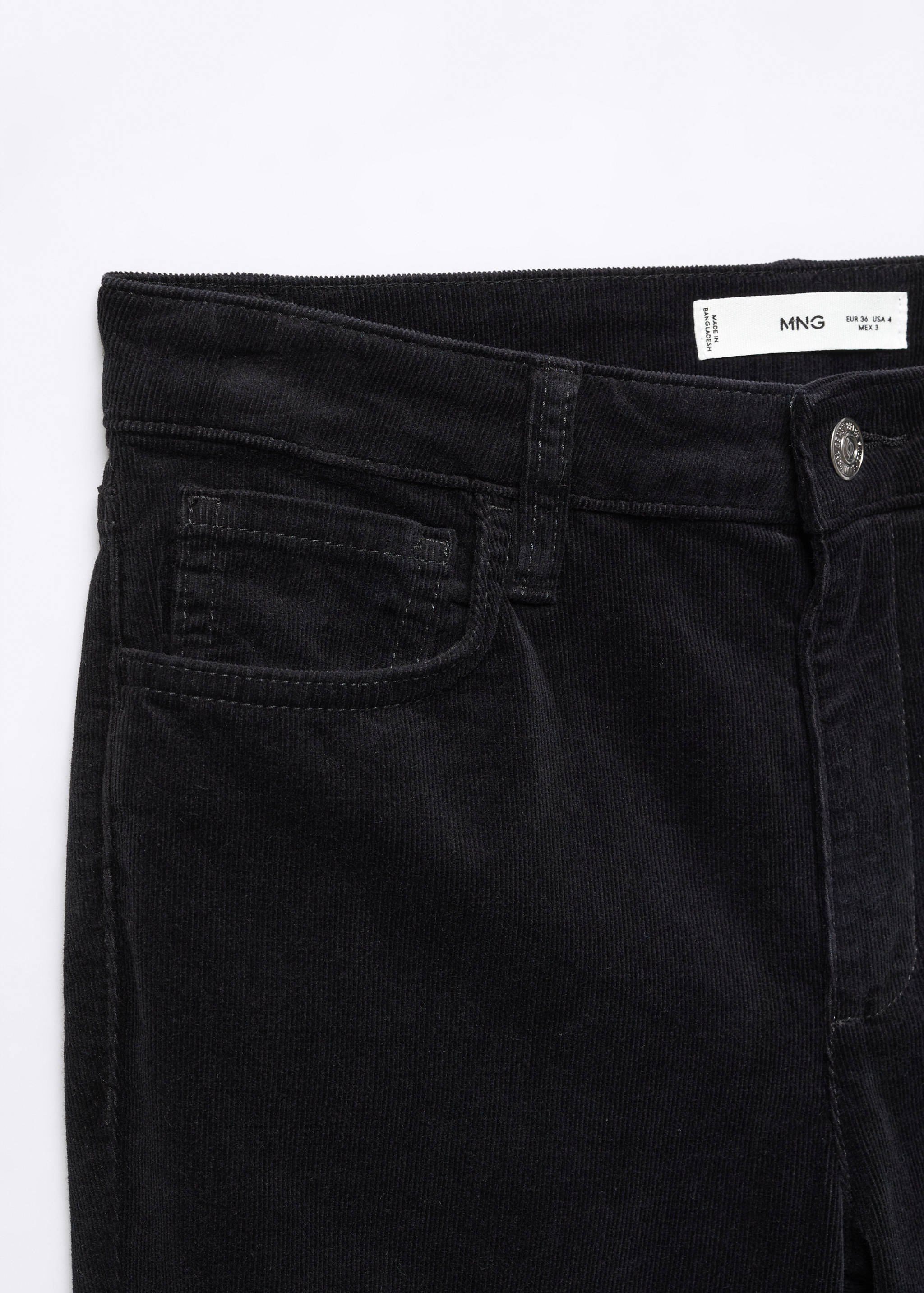 Flared cropped corduroy jeans - Details of the article 8