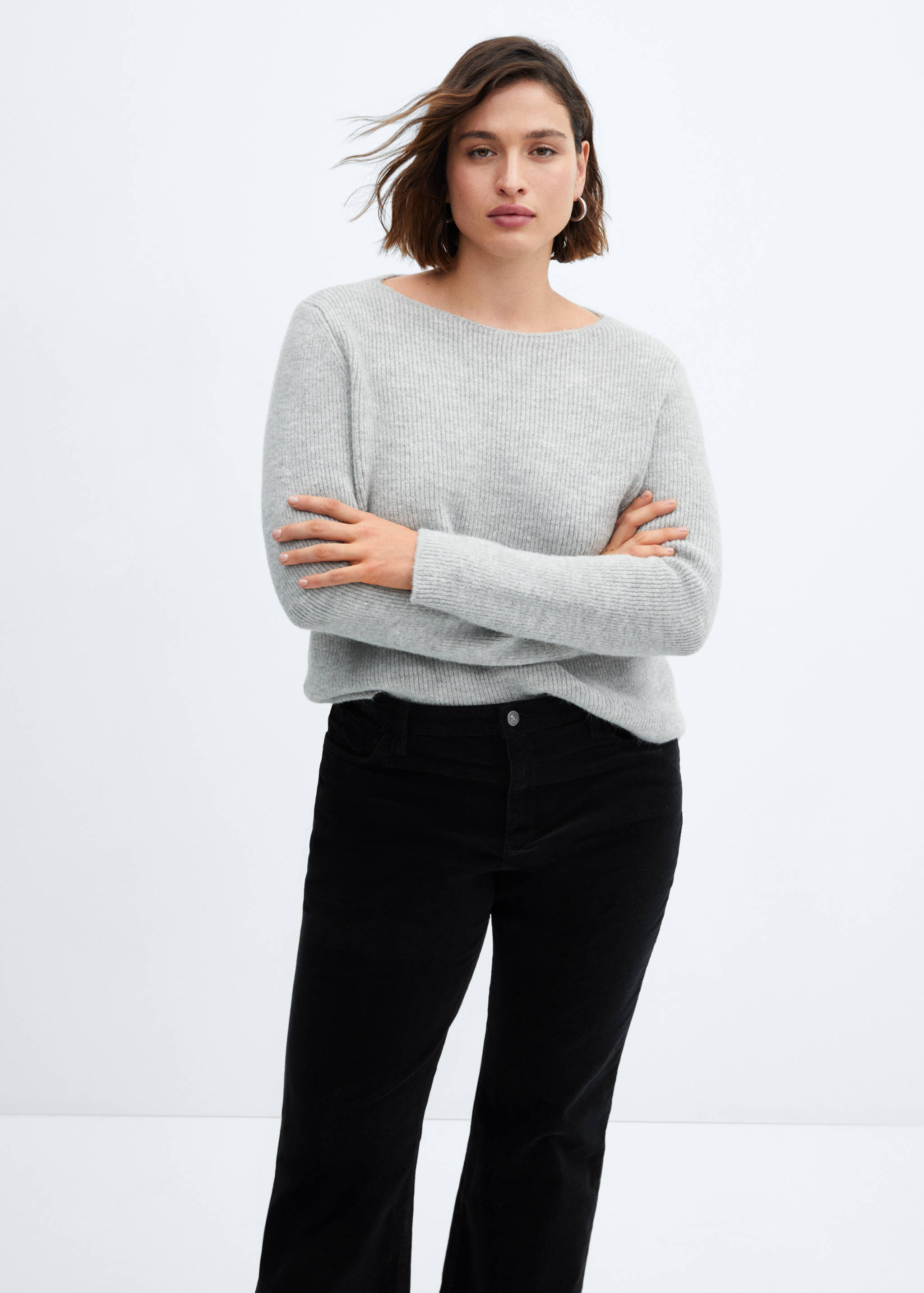 Flared cropped corduroy jeans - Details of the article 5
