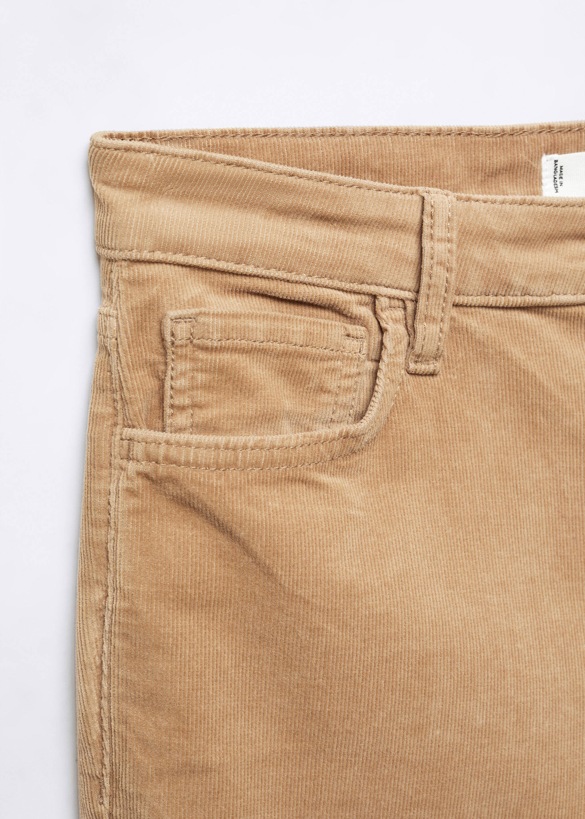 Flared cropped corduroy jeans - Details of the article 8
