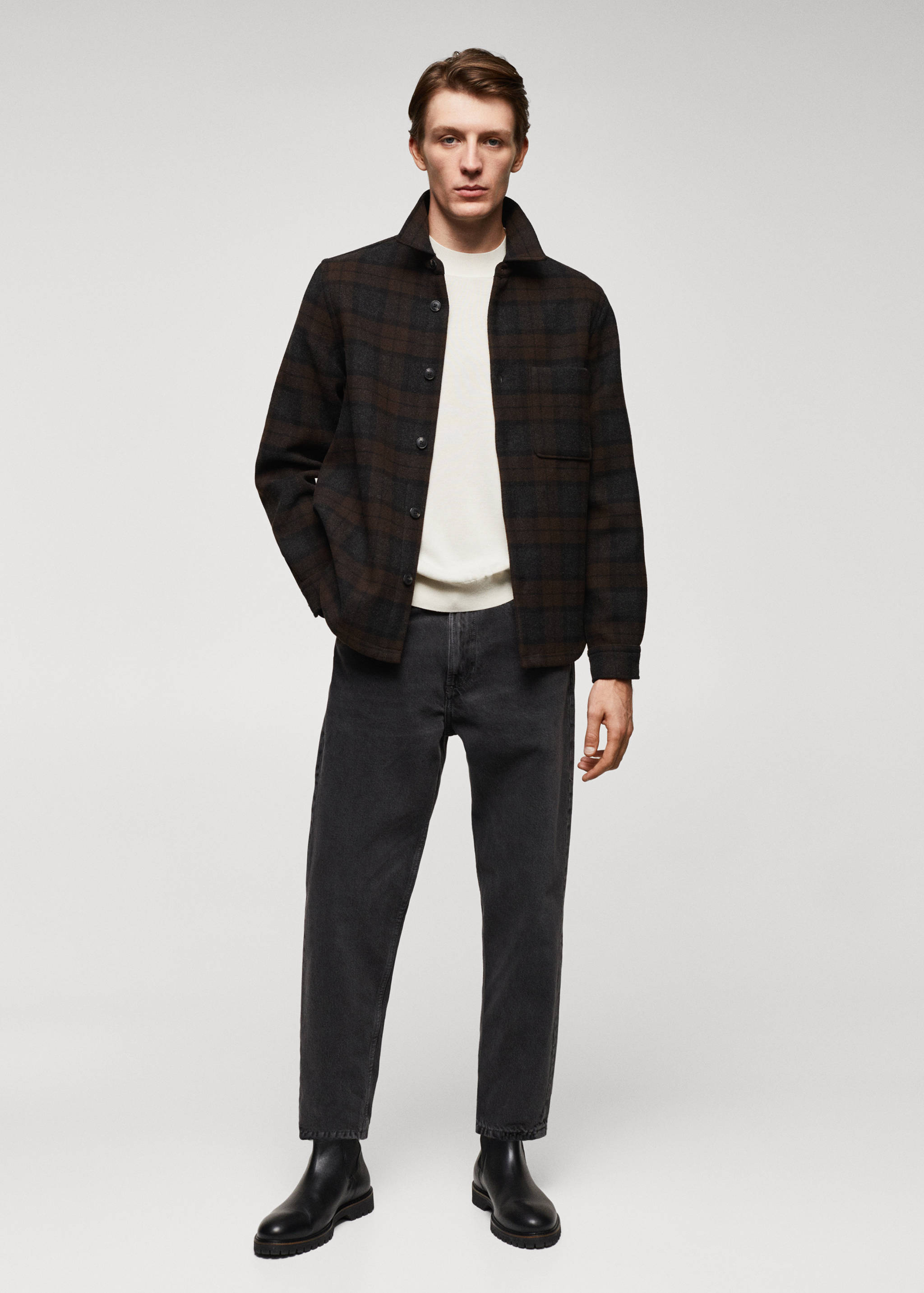 Surchemise en laine à carreaux - Plan général