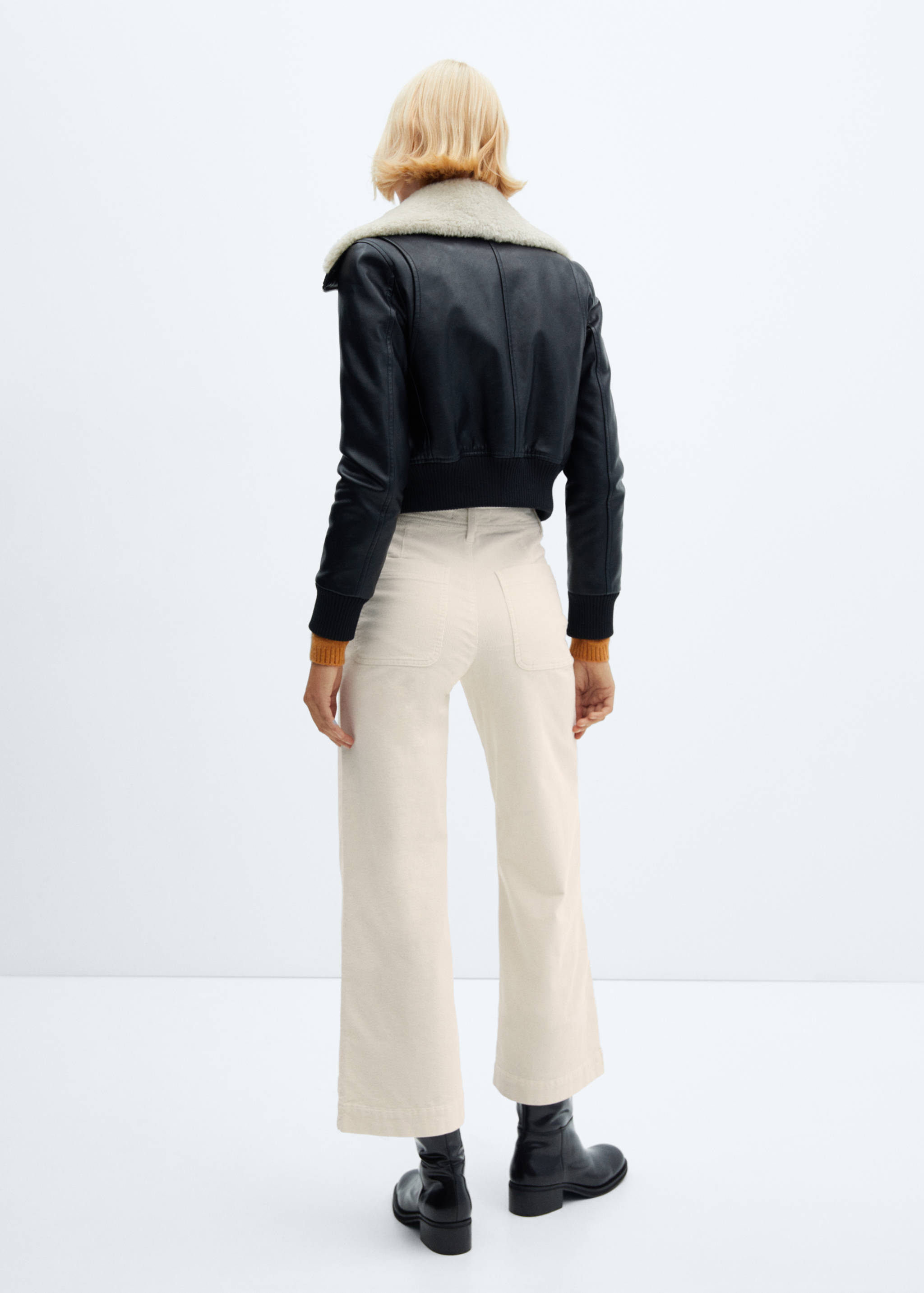 Corduroy culotte trousers - Reverse of the article