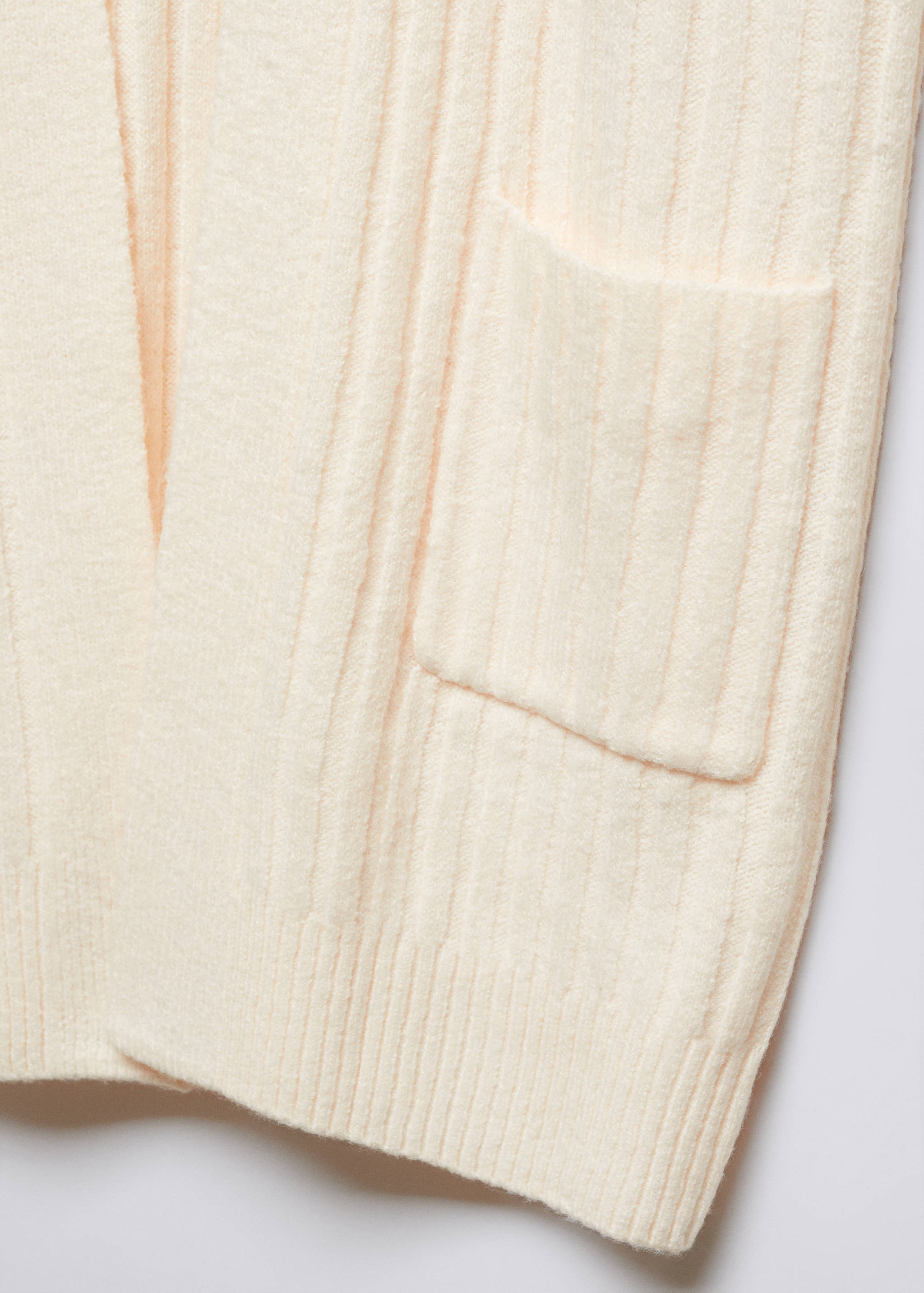 Ribbed long cardigan - Details of the article 8
