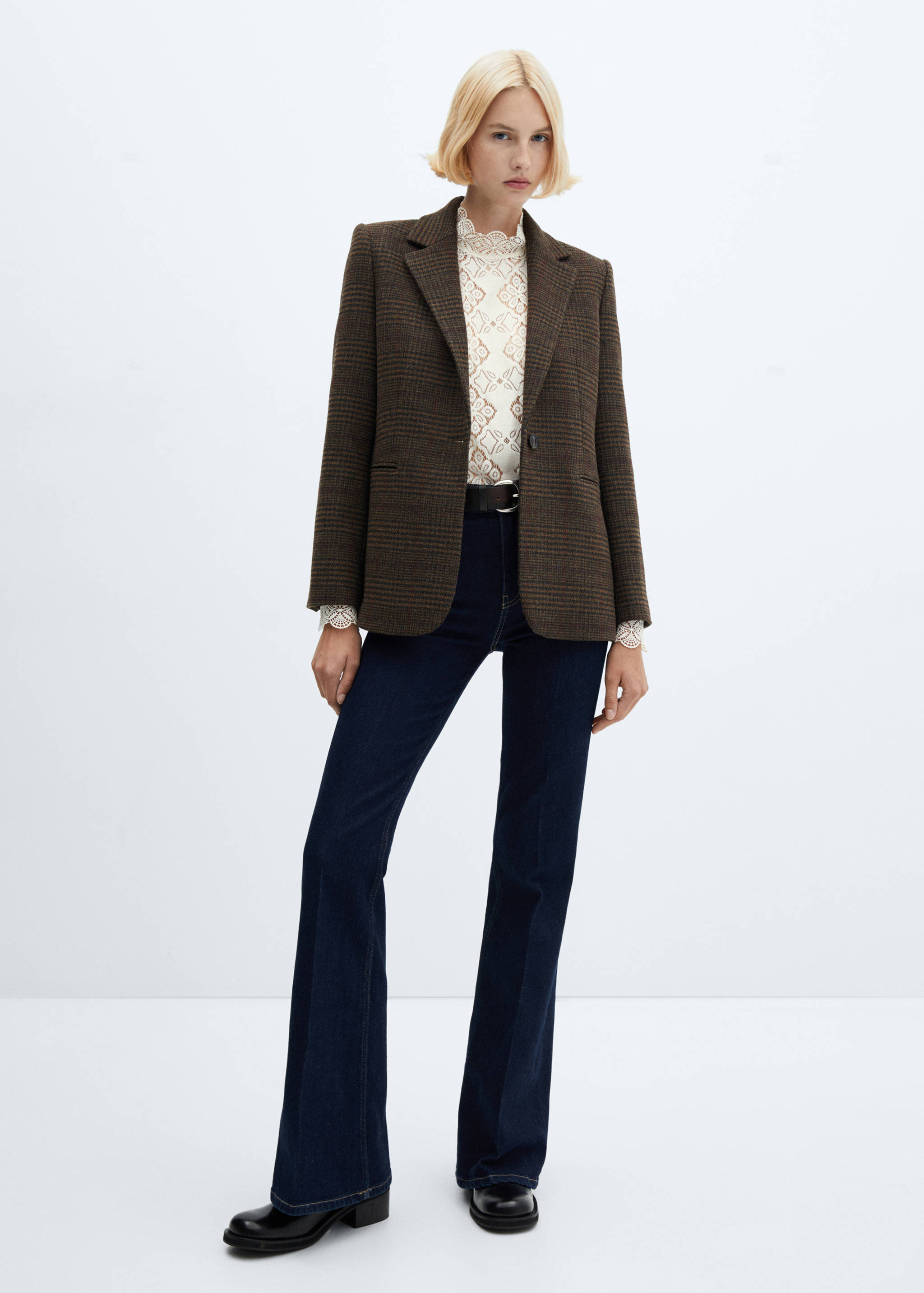 Openwork detail blouse - General plane