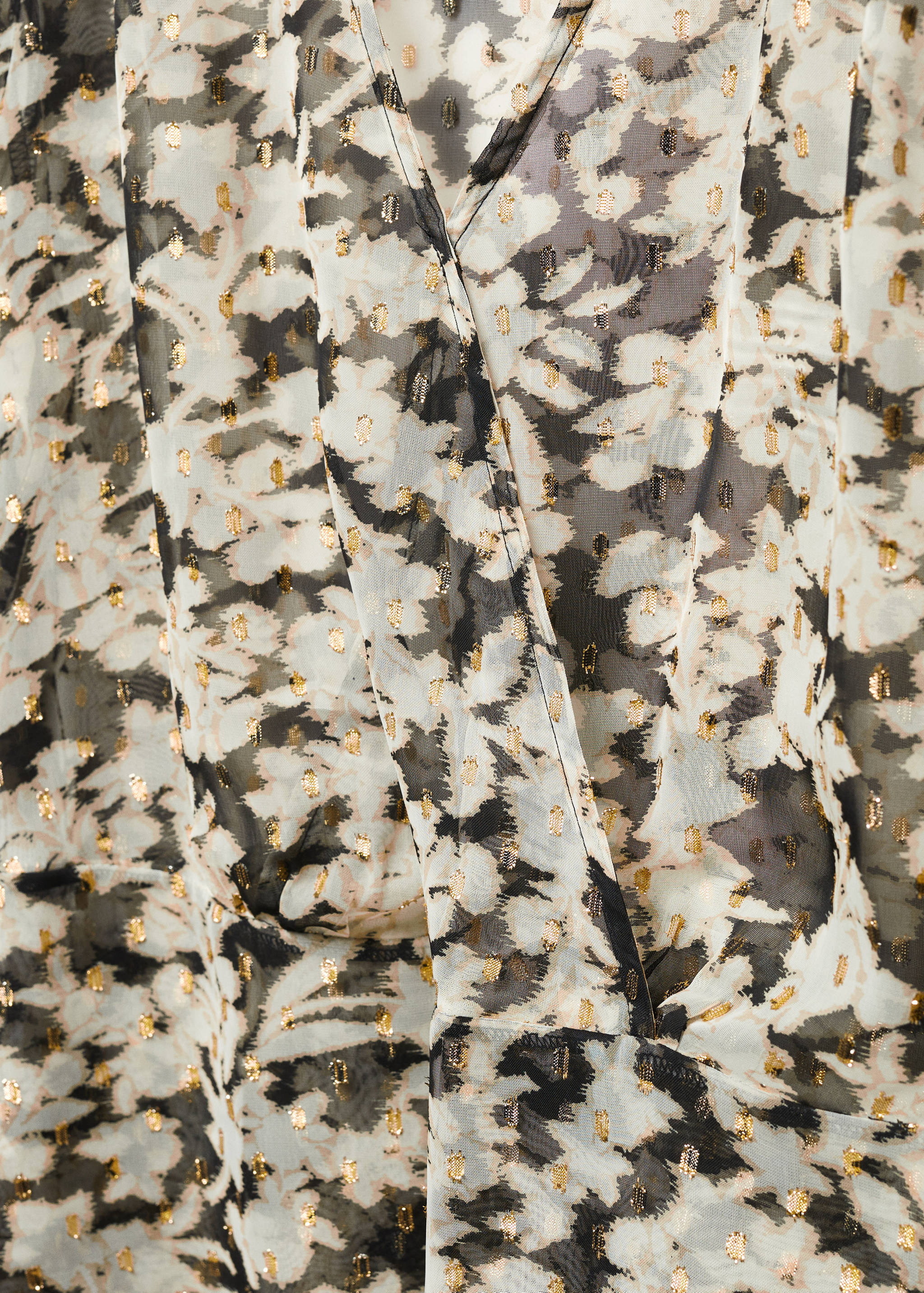 Floral print crossover blouse - Details of the article 8