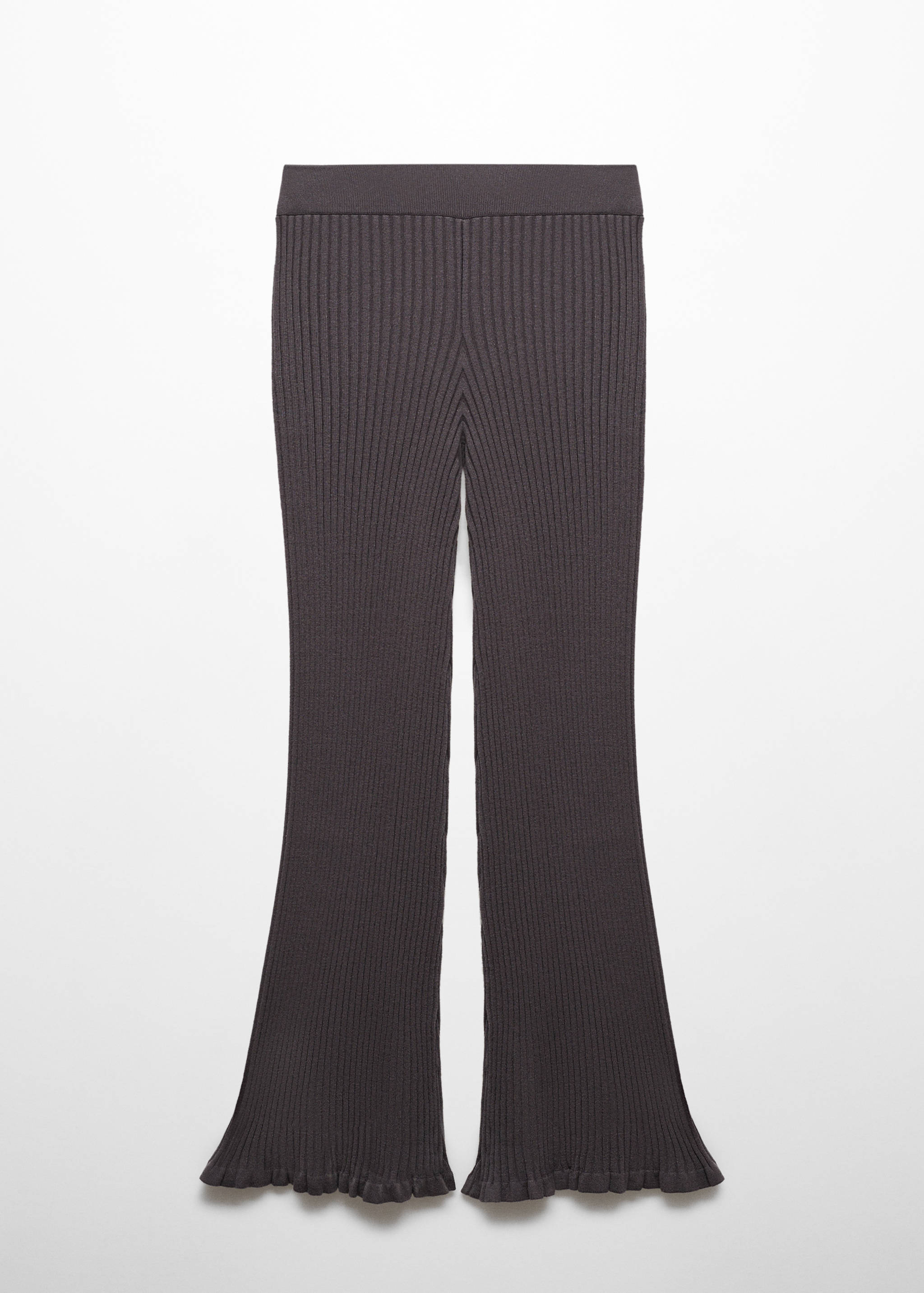 Ribbed flared pants - Article without model