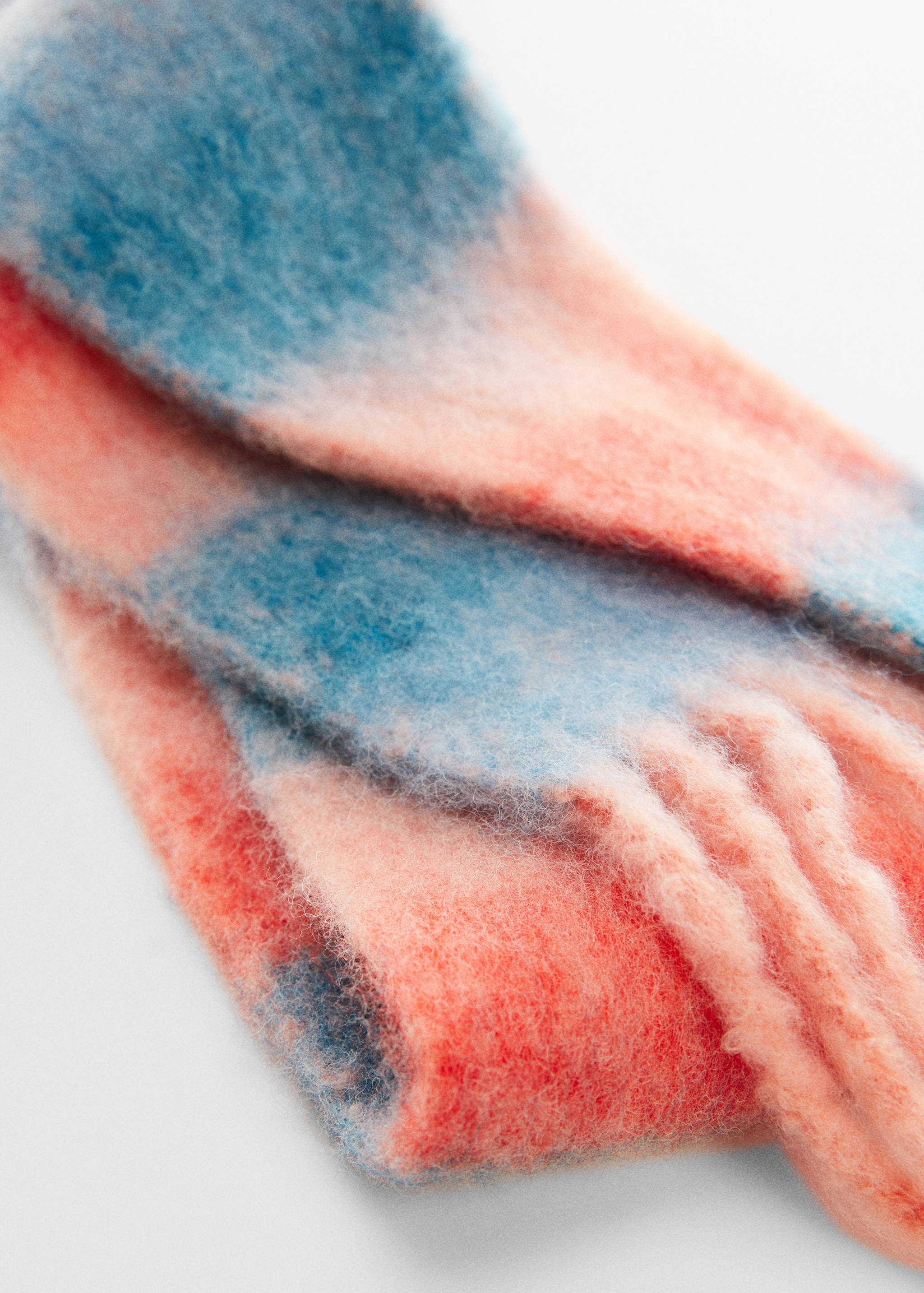 Tricolour striped scarf - Medium plane