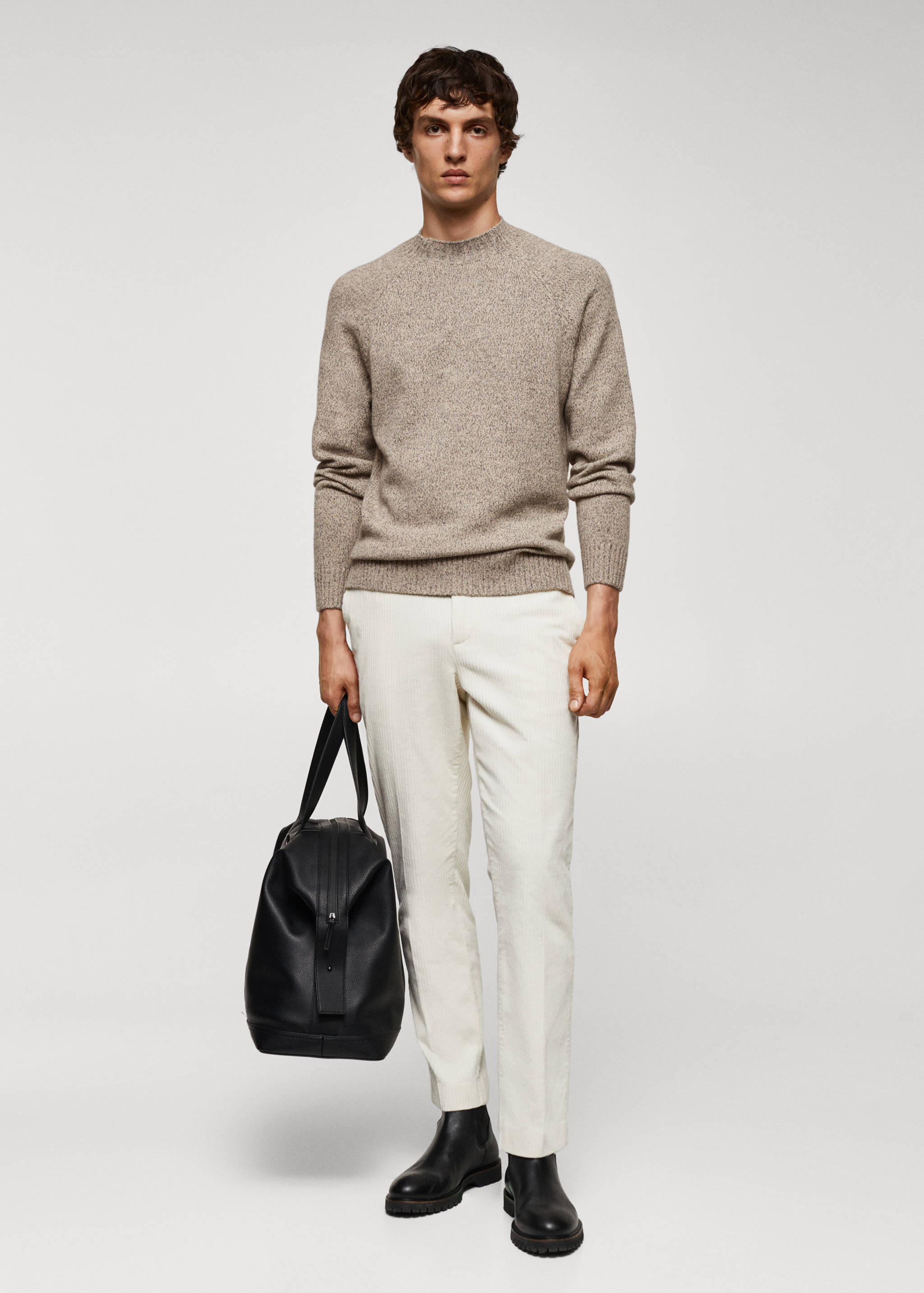 Speckled wool sweater - General plane