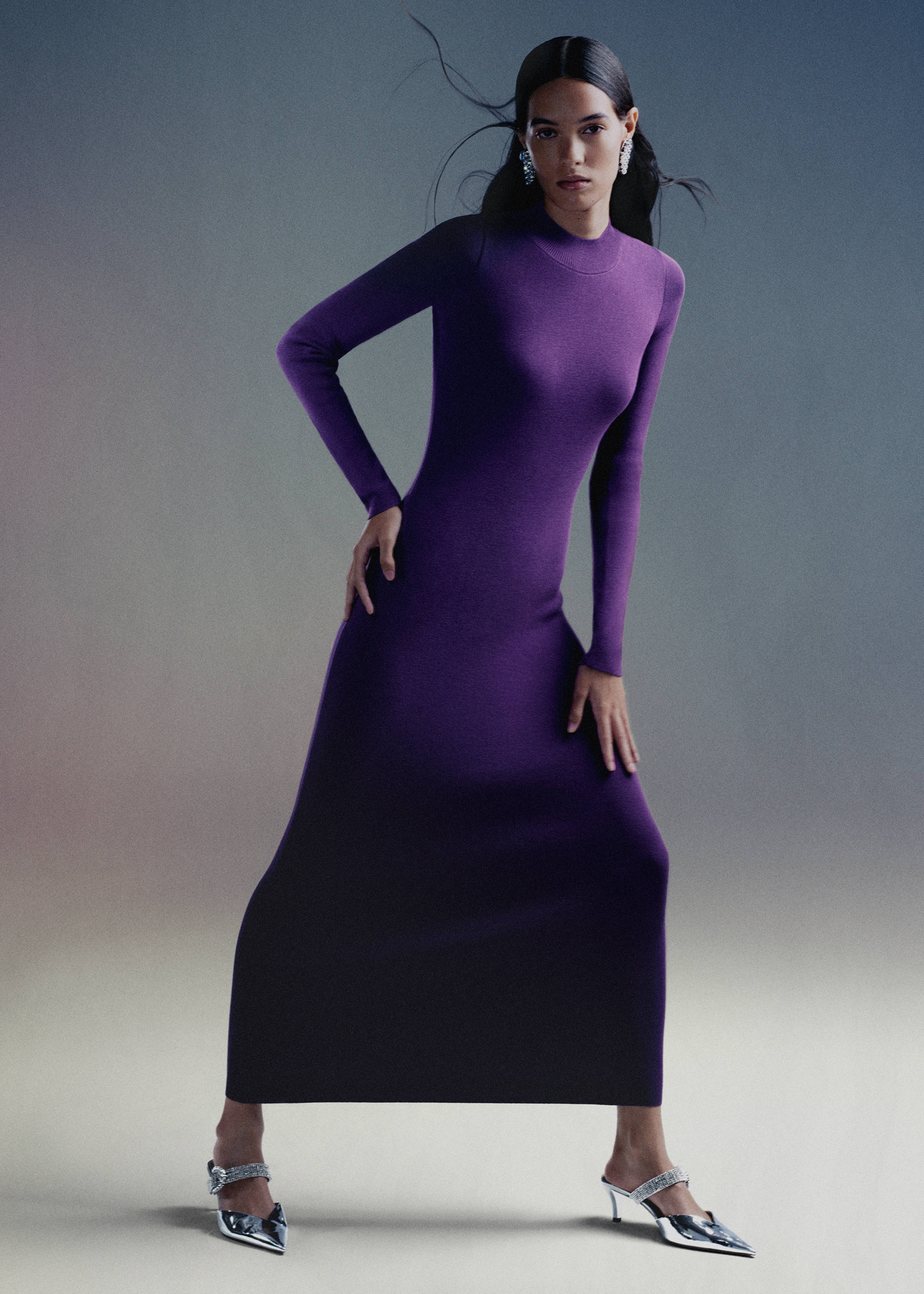 Knit long dress - Details of the article 6