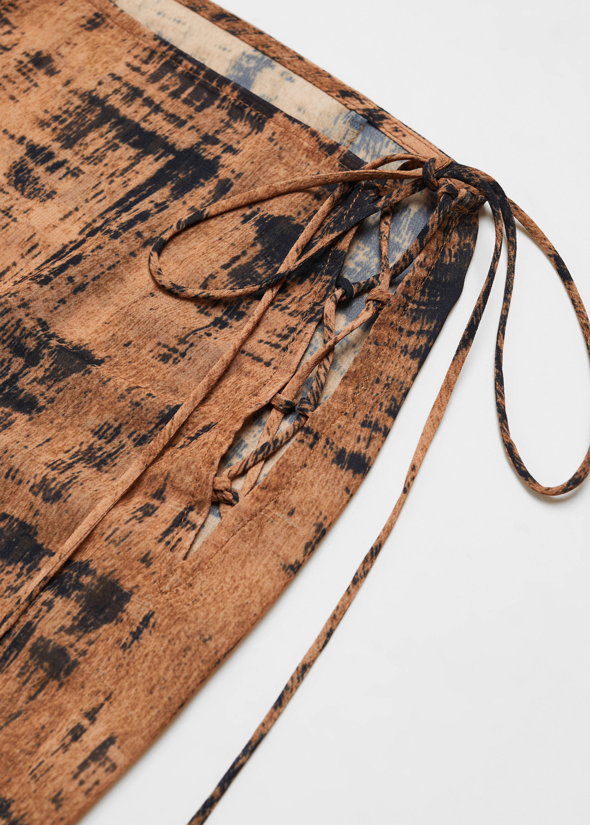 Semi-transparent printed pants - Details of the article 8