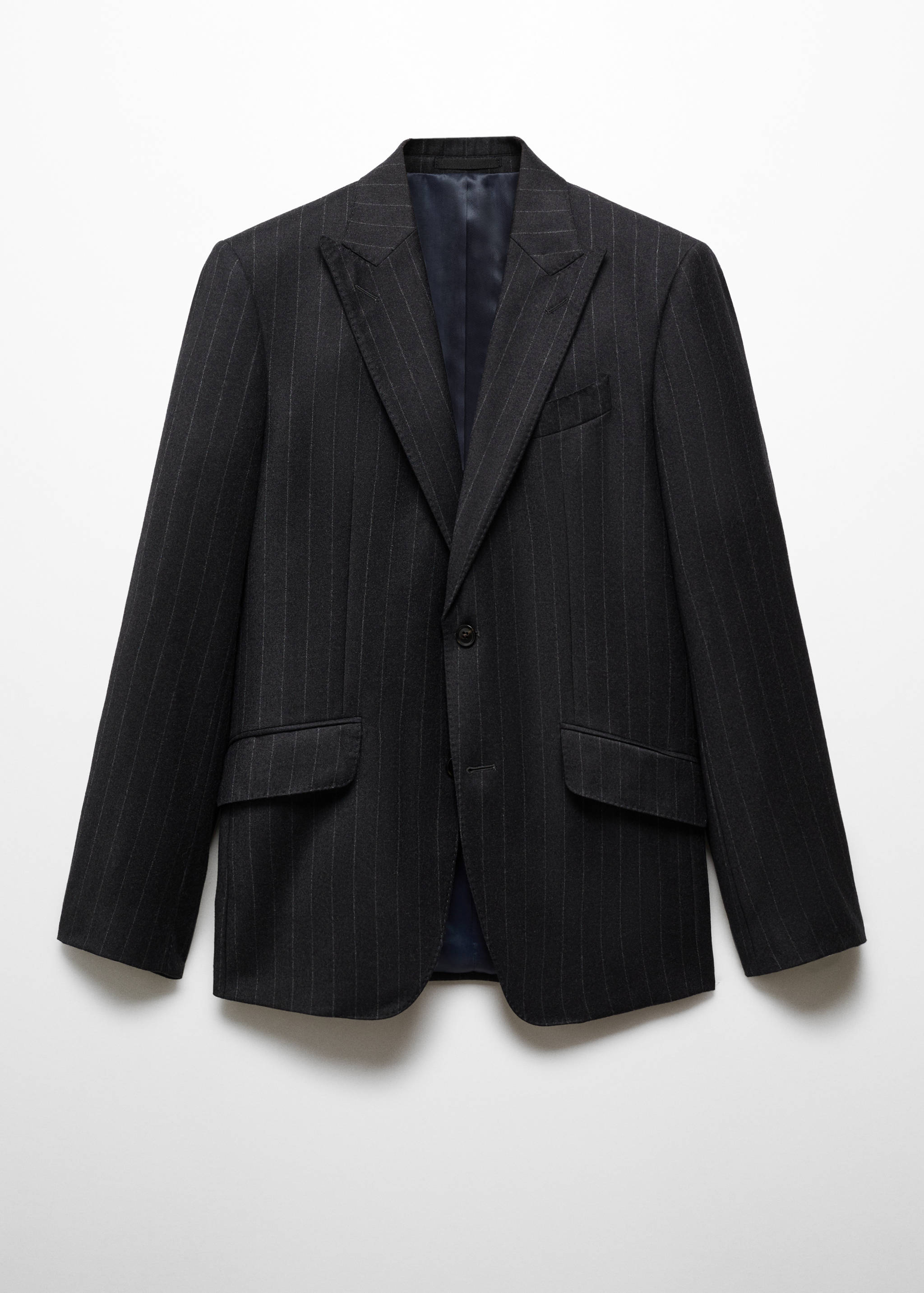 Pinstripe virgin wool suit jacket - Article without model