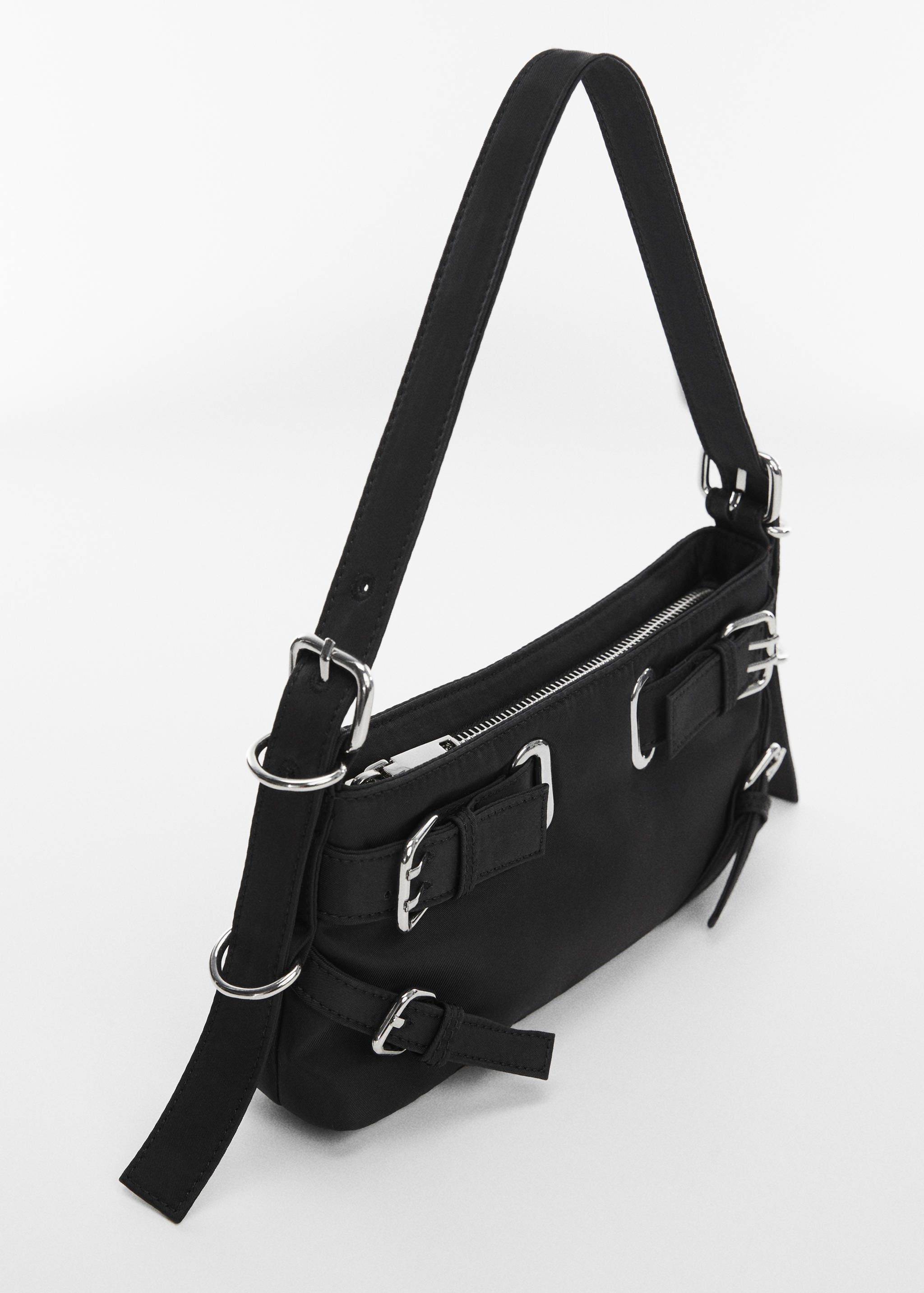 Shoulder bag with buckle - Medium plane