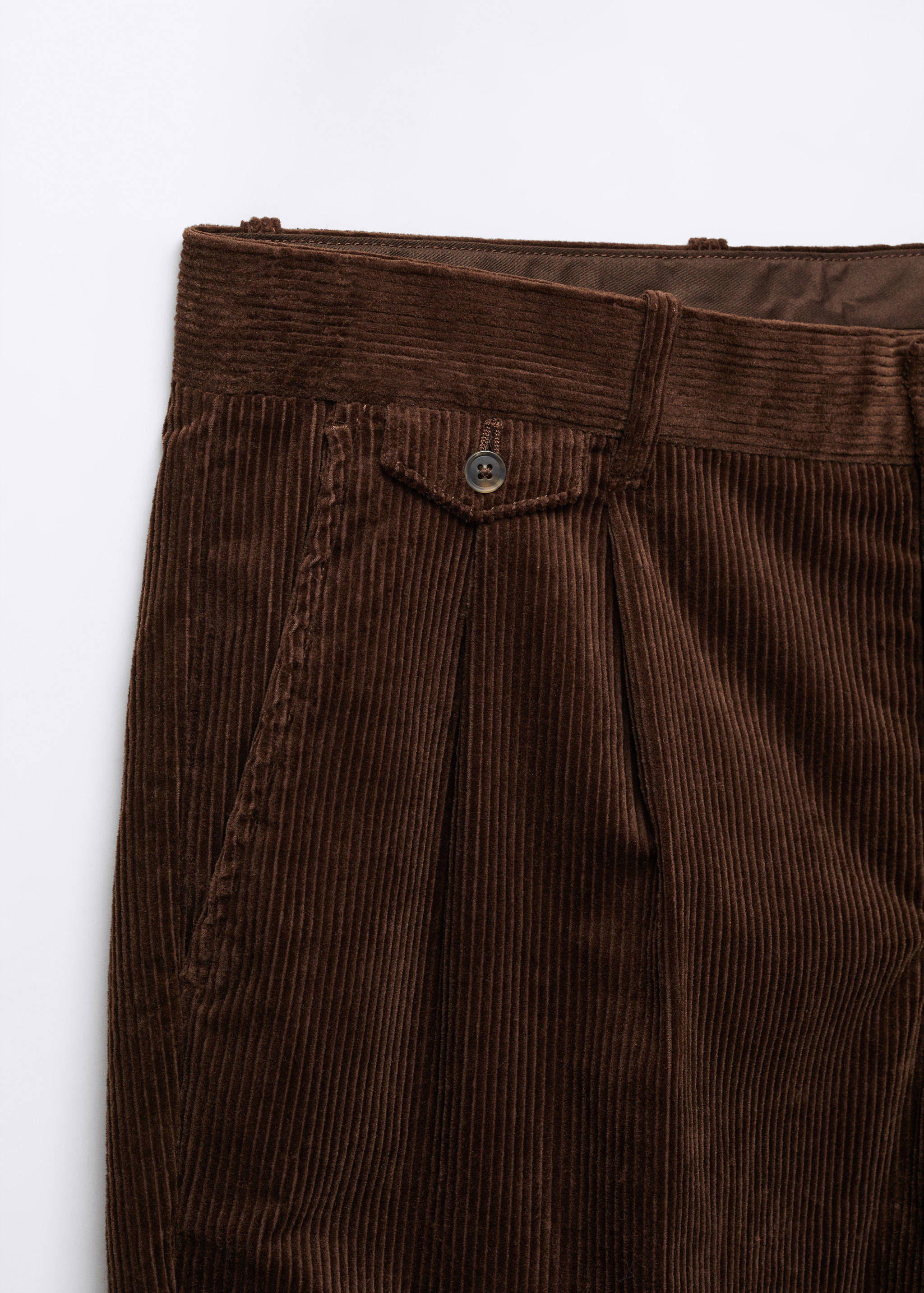 Вельветовые брюки regular fit из хлопка - Деталь изделия 8