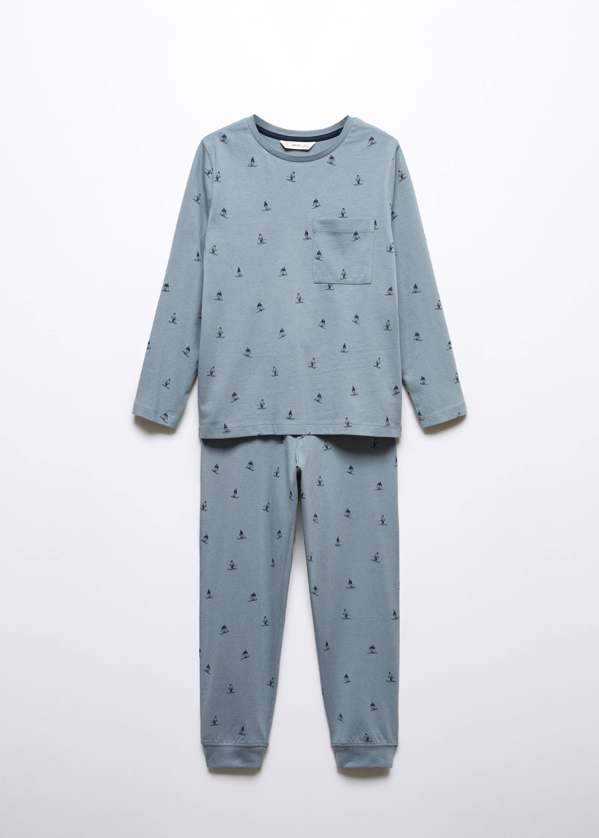 Printed long pyjamas - Details of the article 0