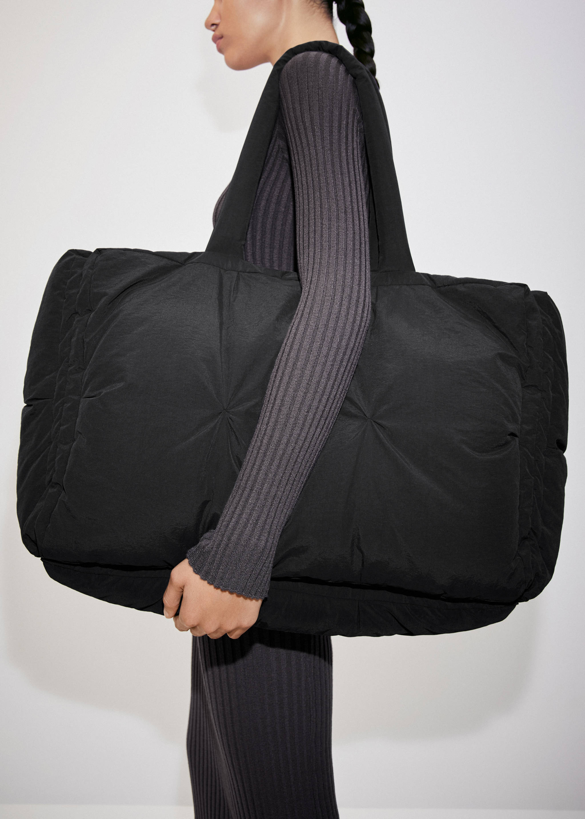 Quilted shopper bag - General plane