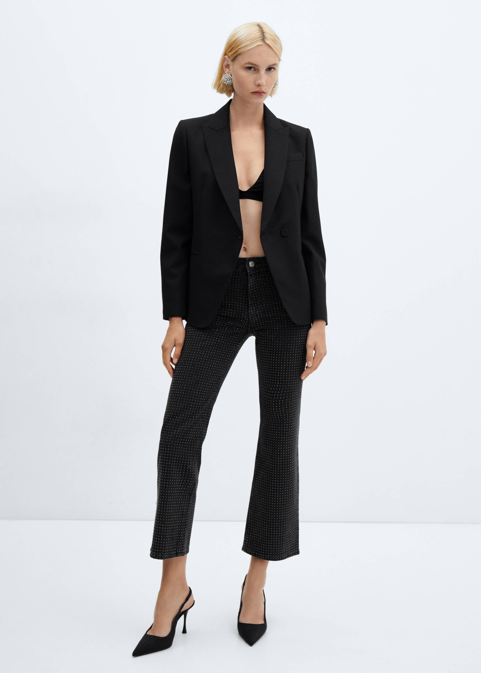 Jean flare strass - Plan général