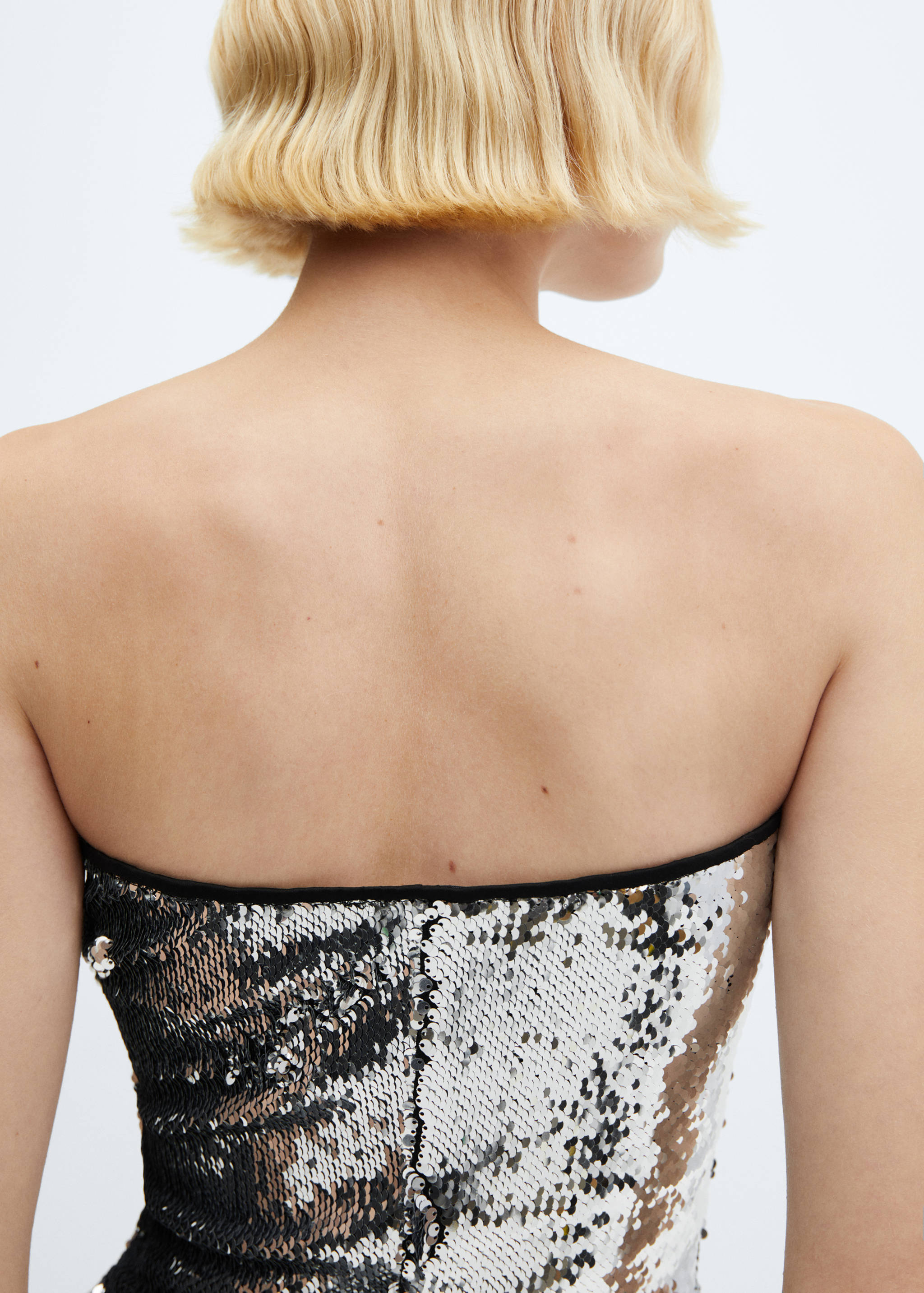Vestido lentejuelas palabra de honor - Detalle del artículo 6