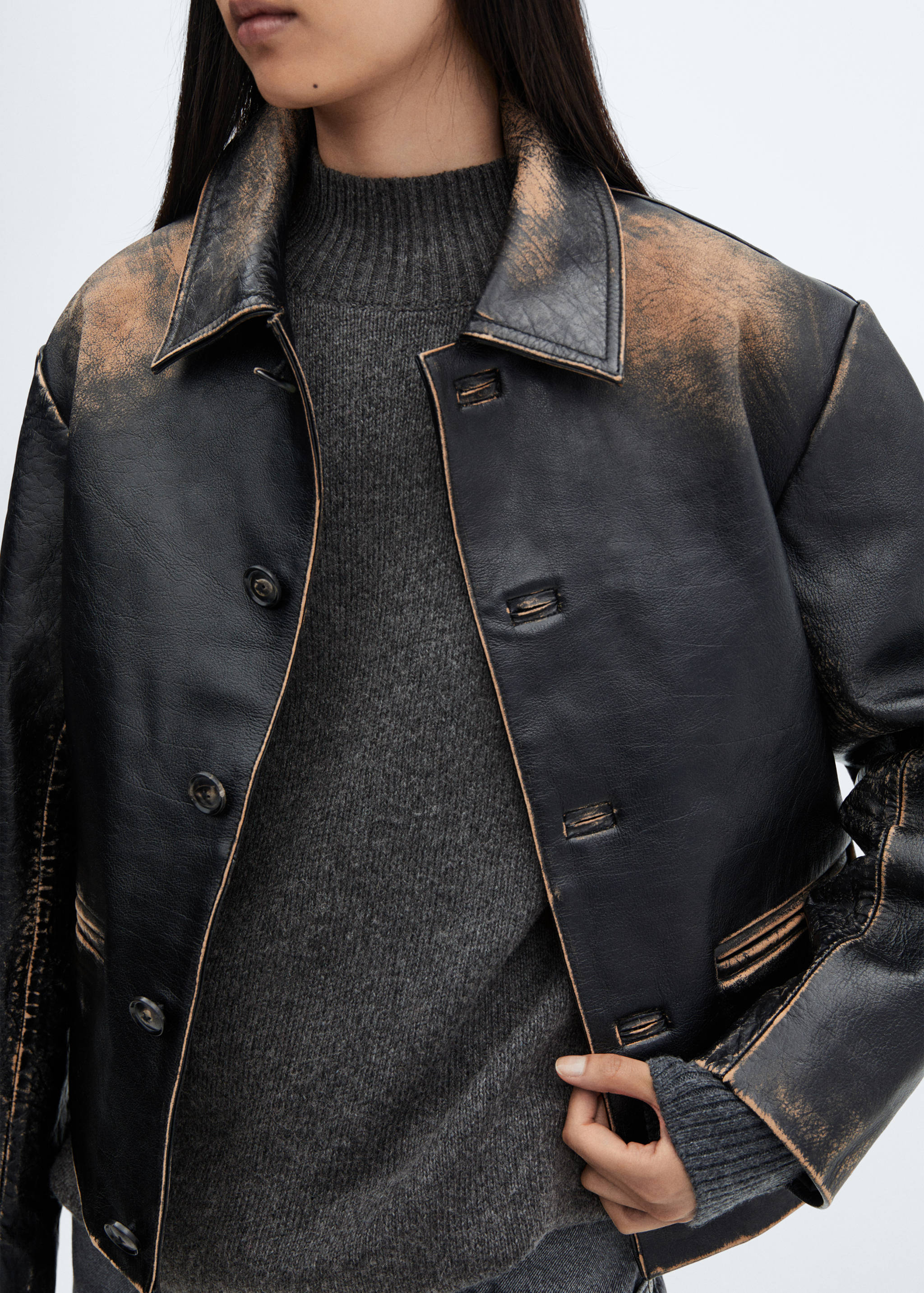 Oversized perkins-neck sweater - Details of the article 6