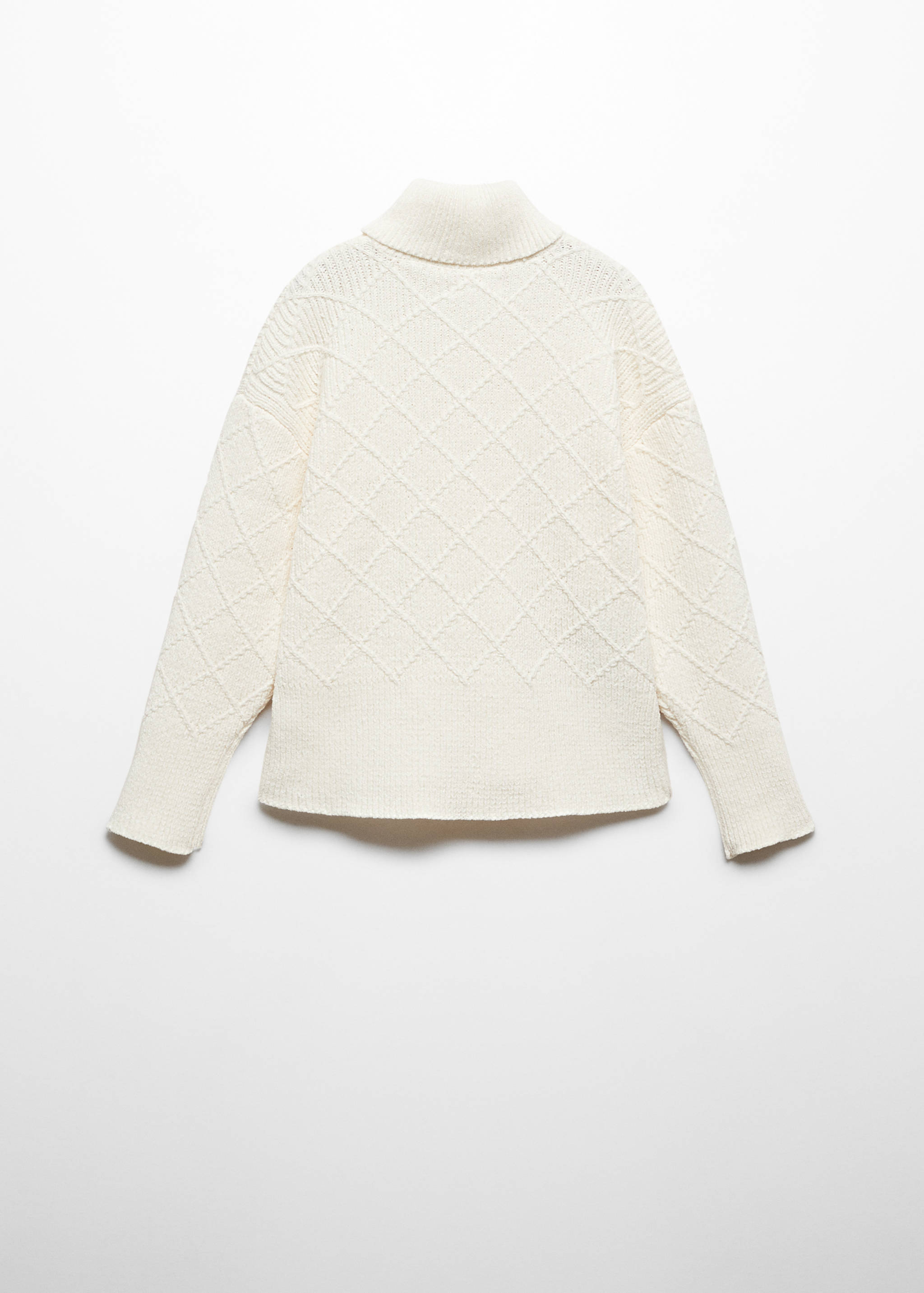 Chenille knit sweater - Reverse of the article
