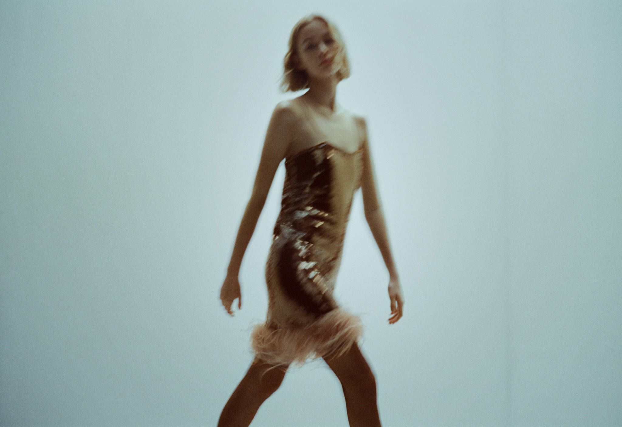 Sequin dress with fringe detail - Panoramic plane