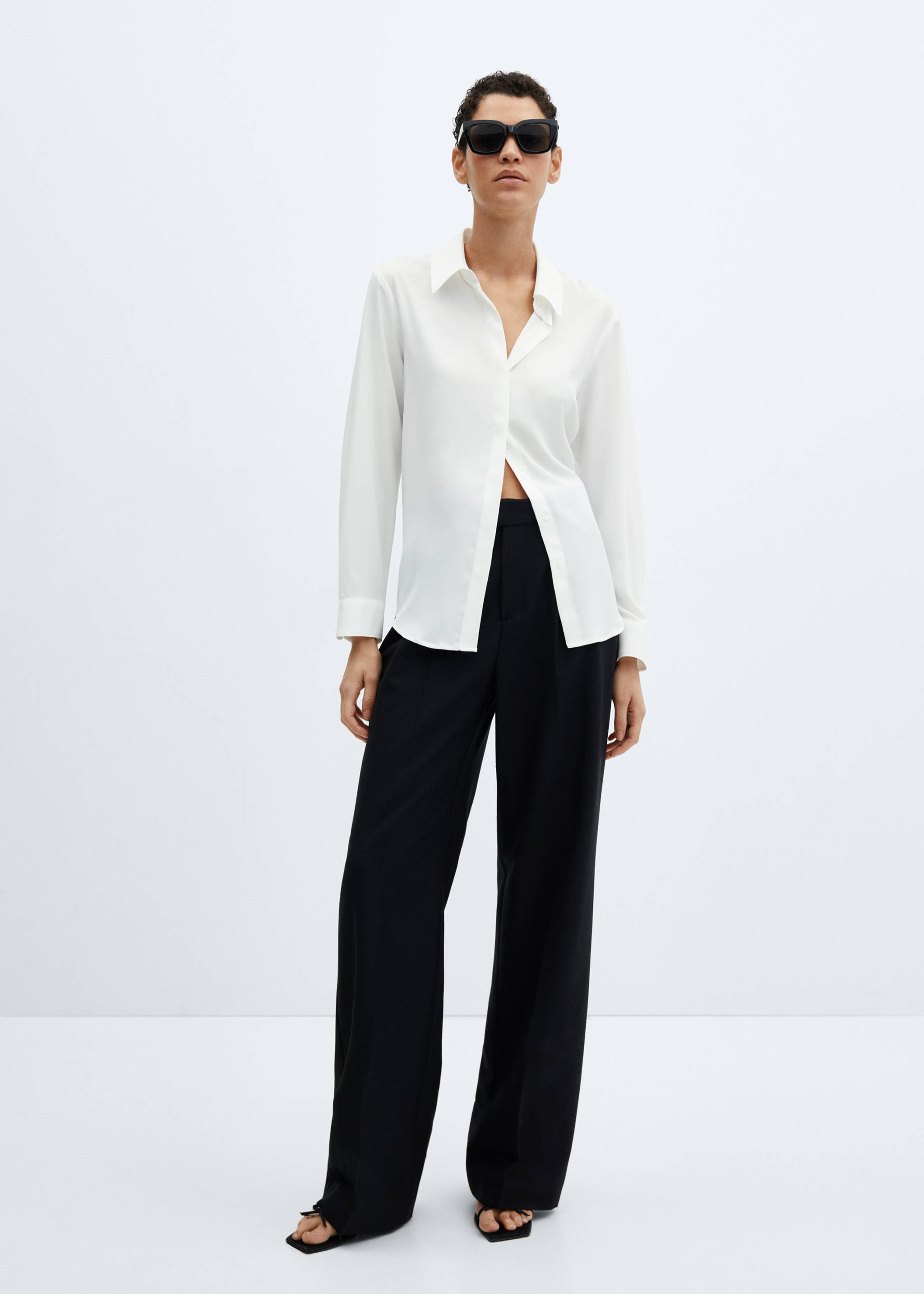 常规版型飘逸衬衫 - null