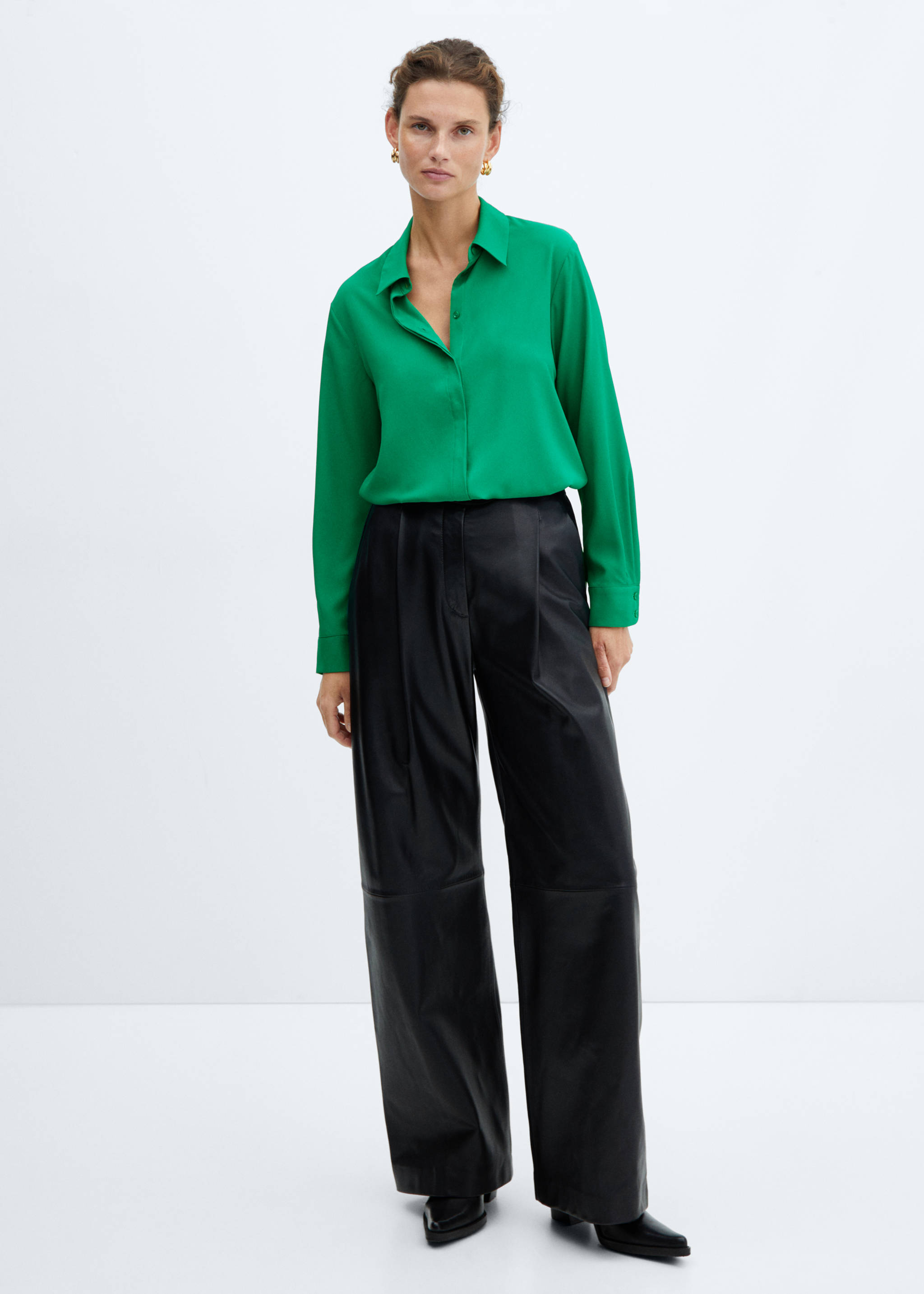 常规版型飘逸衬衫 - null